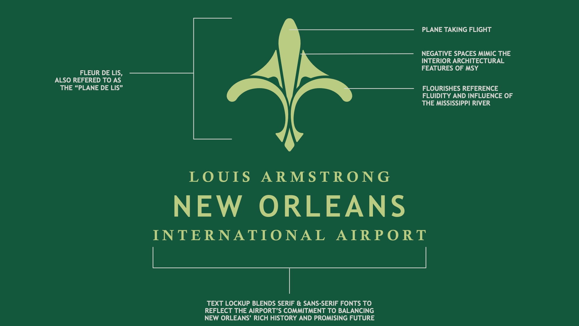 Image shows the new logo for the airport 