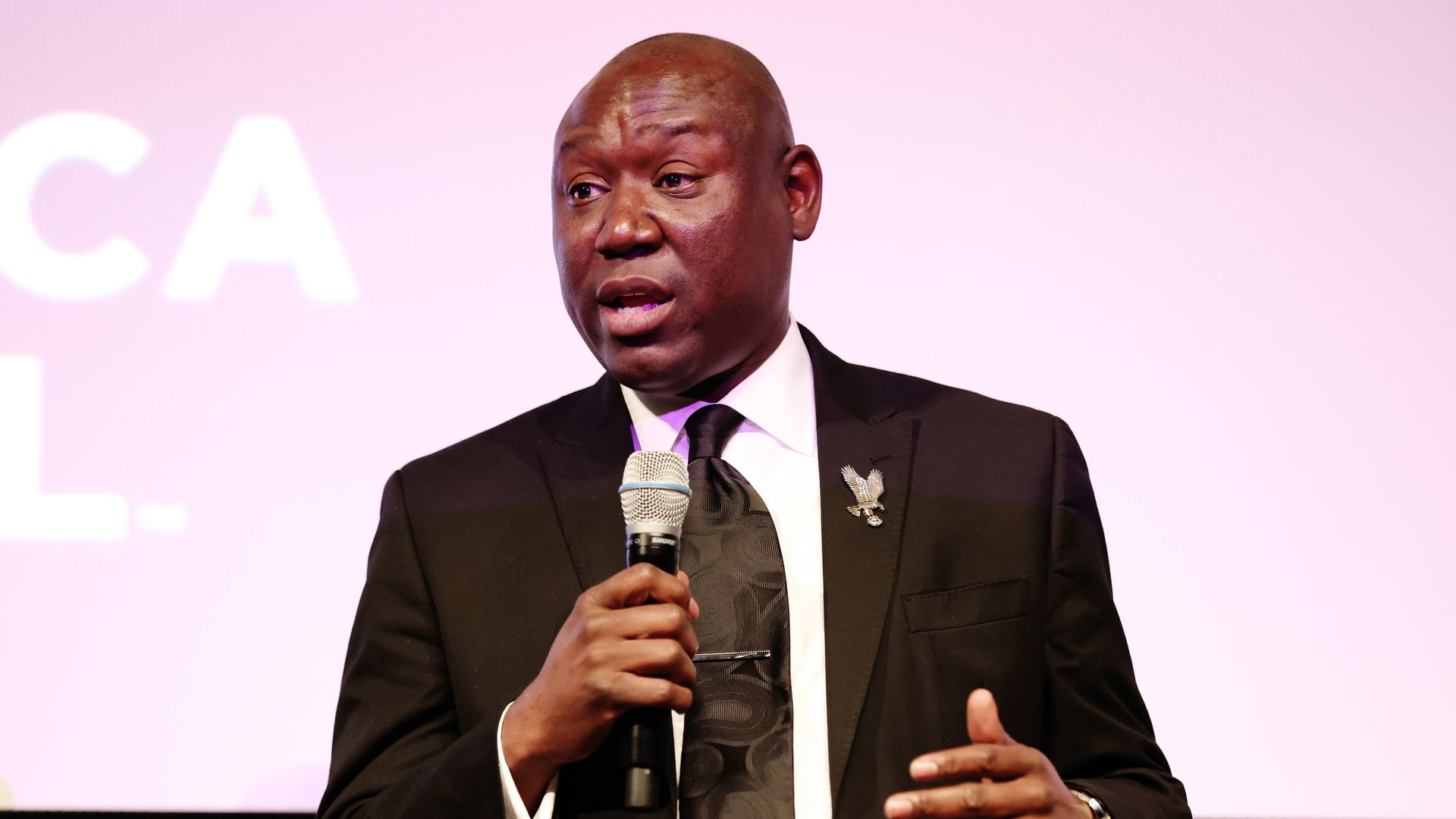 Ben Crump speaks onstage during "Civil" premiere during the 2022 Tribeca Festival at SVA Theater on June 12, 2022 in New York City.