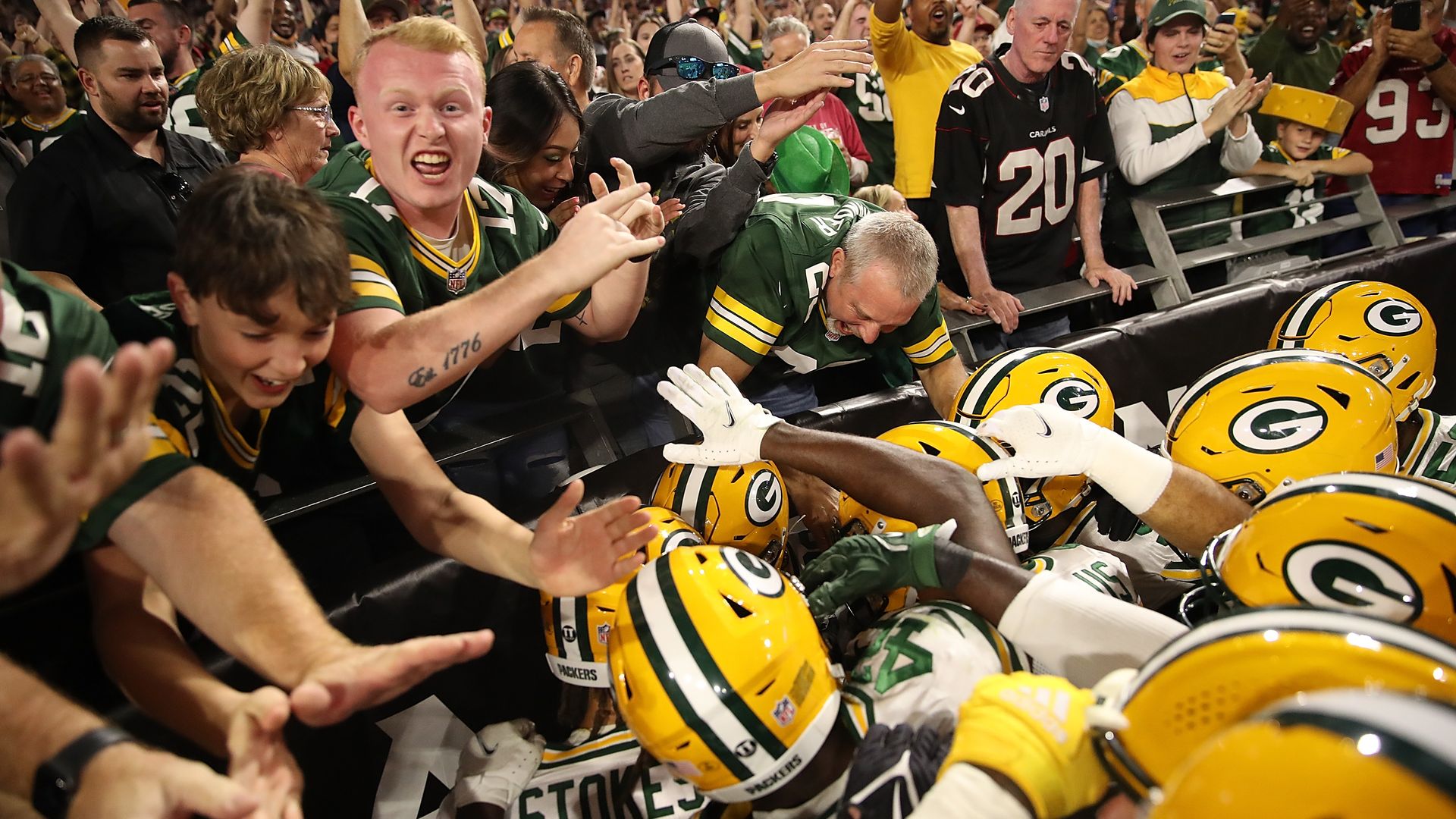 Packers celebration