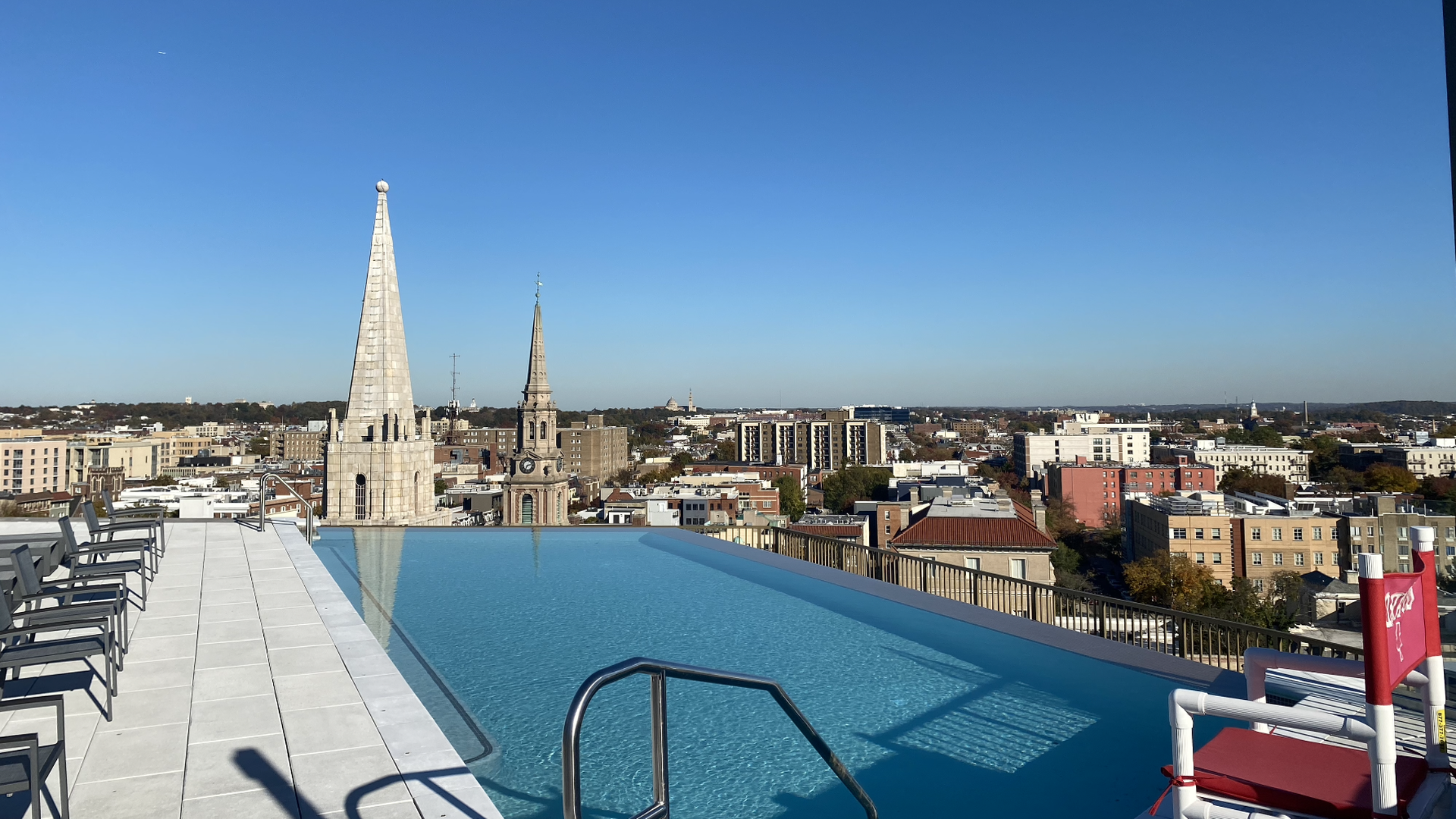 The Silva's rooftop pool in Adams Morgan.