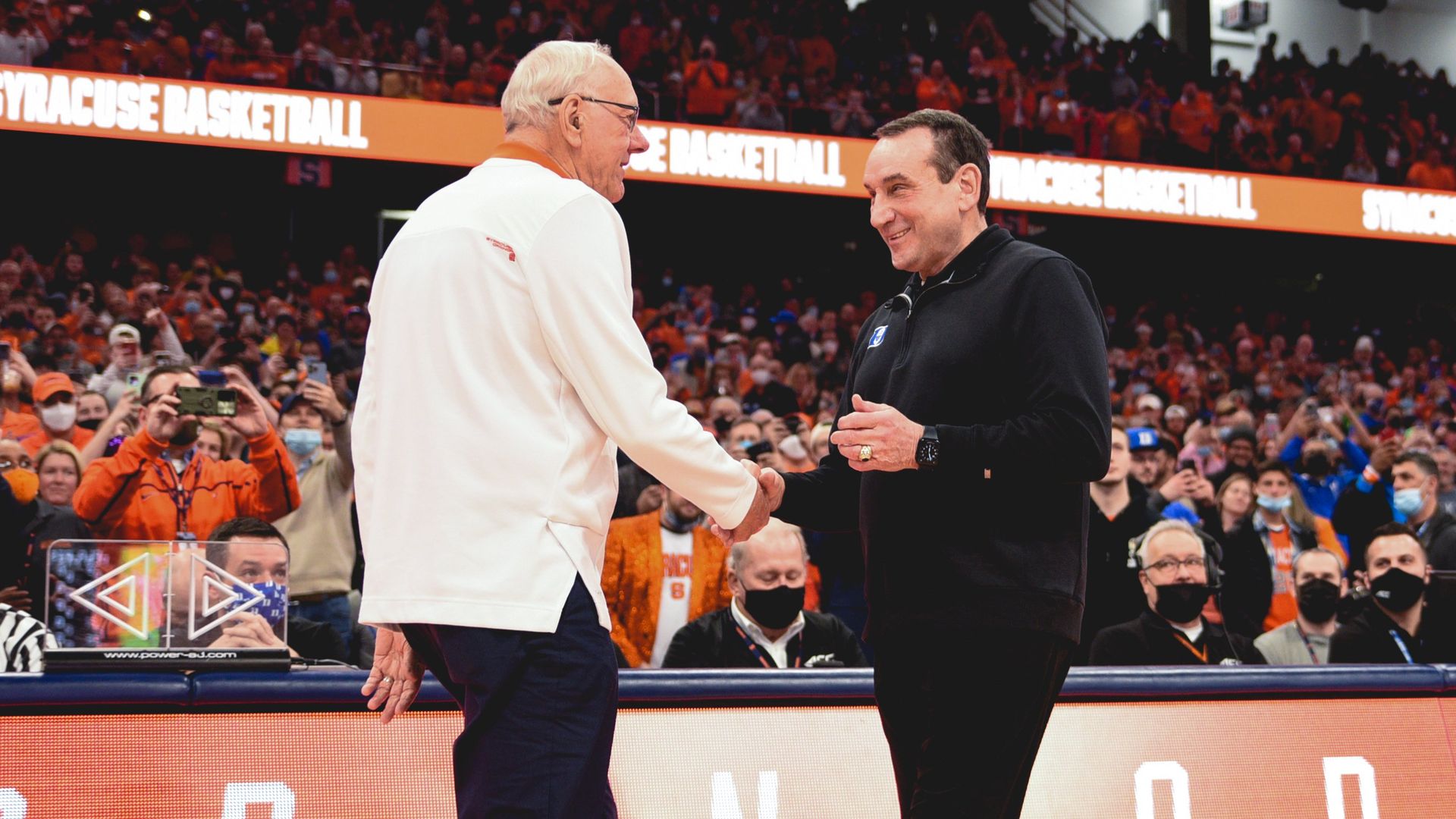 Jim Boeheim and Coach K