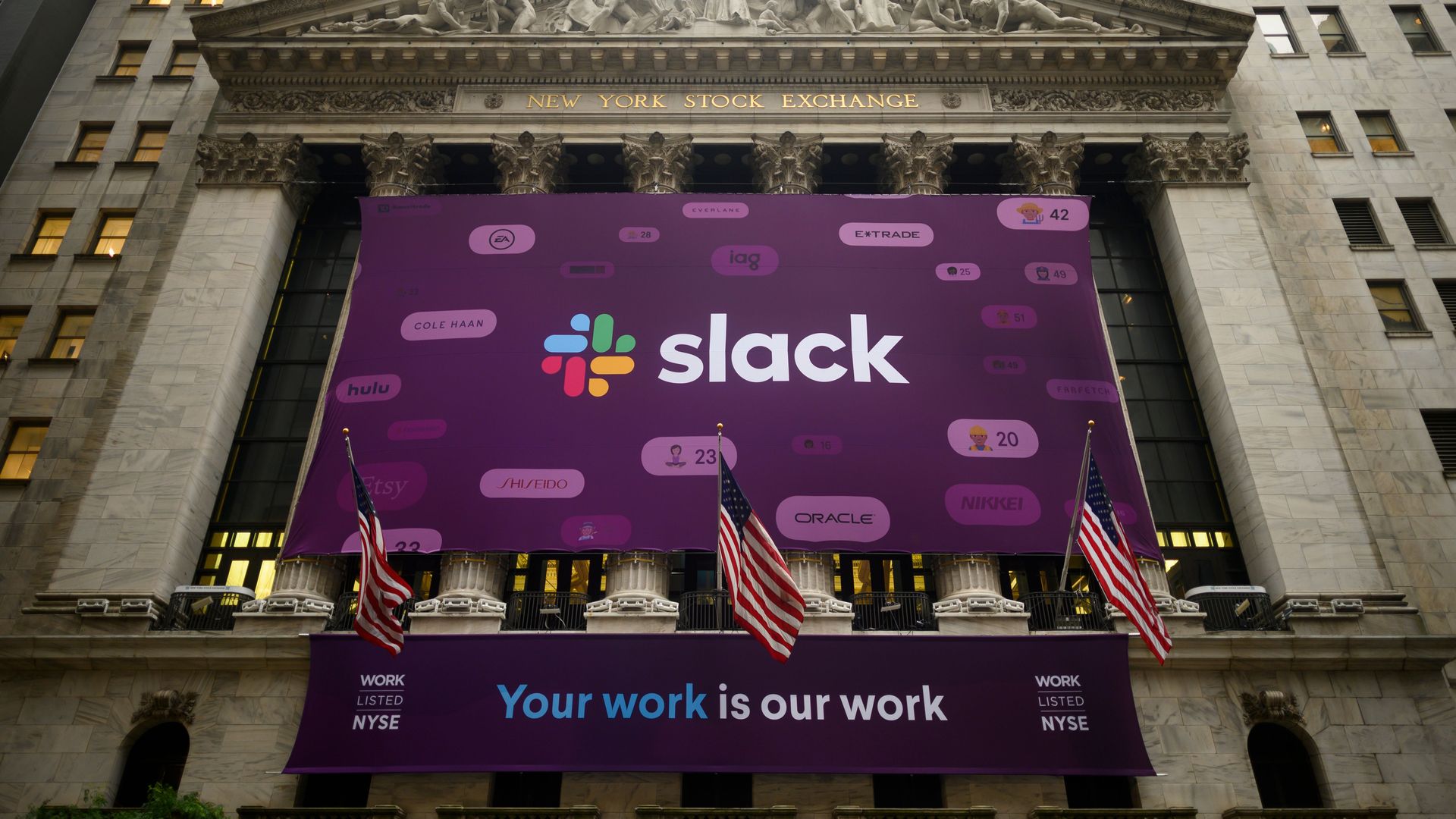 Slack goes public at the New York Stock Exchange