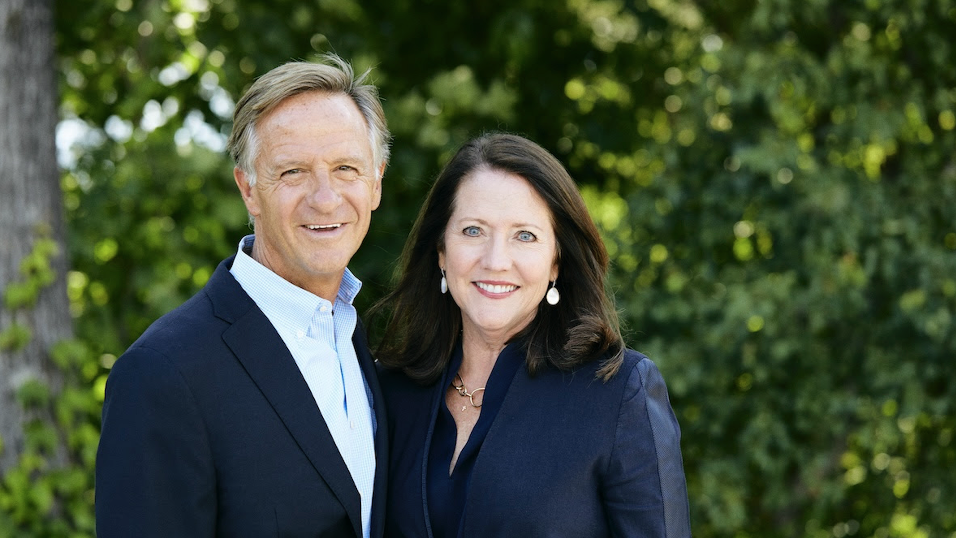 Bill and Crissy Haslam pose for a portrait.