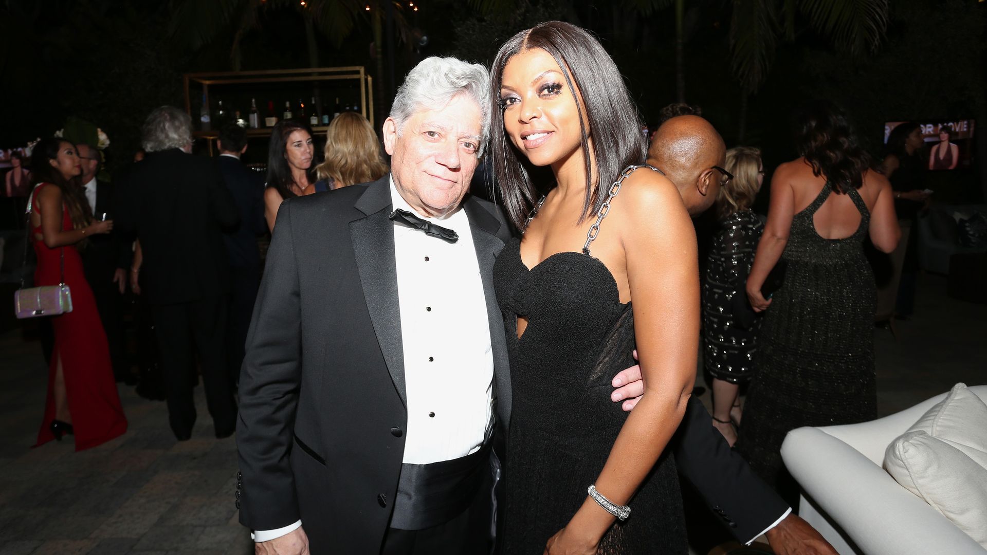 Actress Taraji P. Henson and her manager Vincent Cirrincione at an Emmys after party.