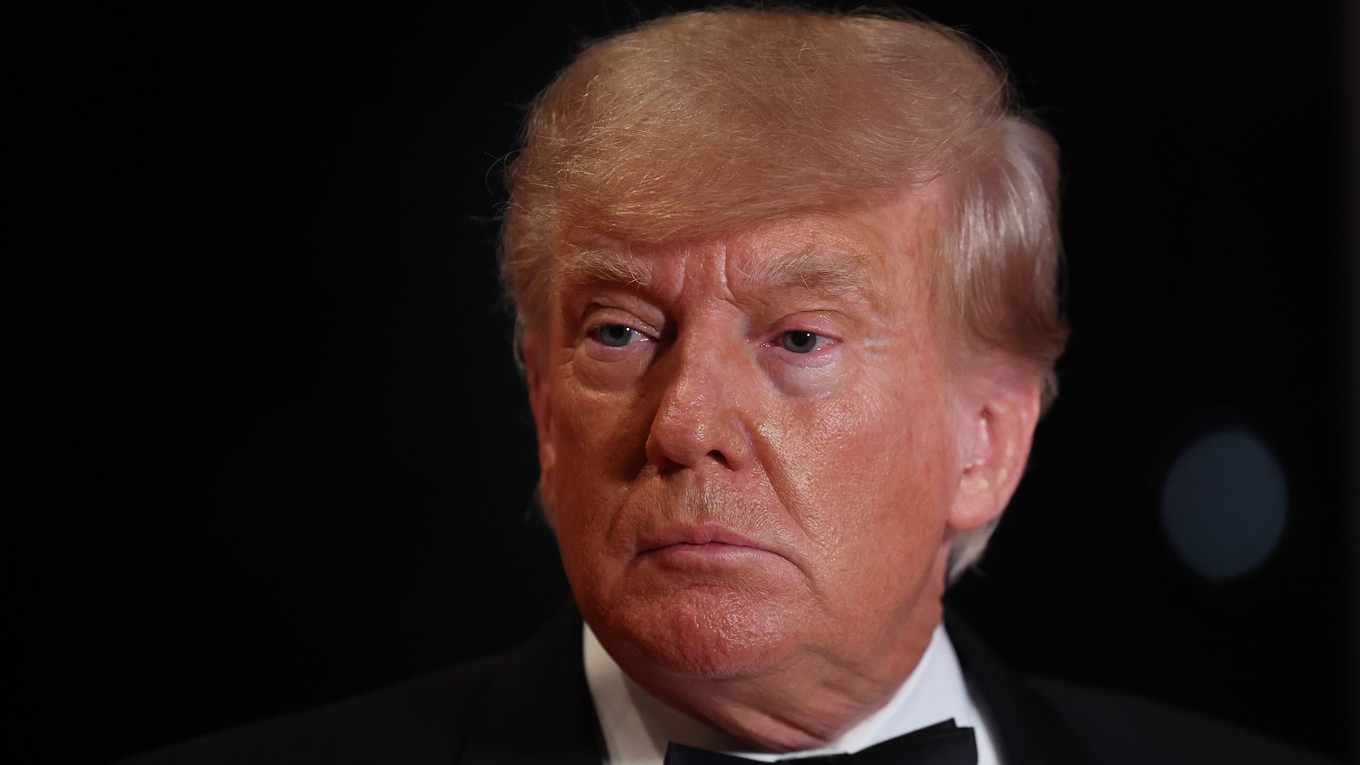 Photo of Donald Trump wearing a suit 