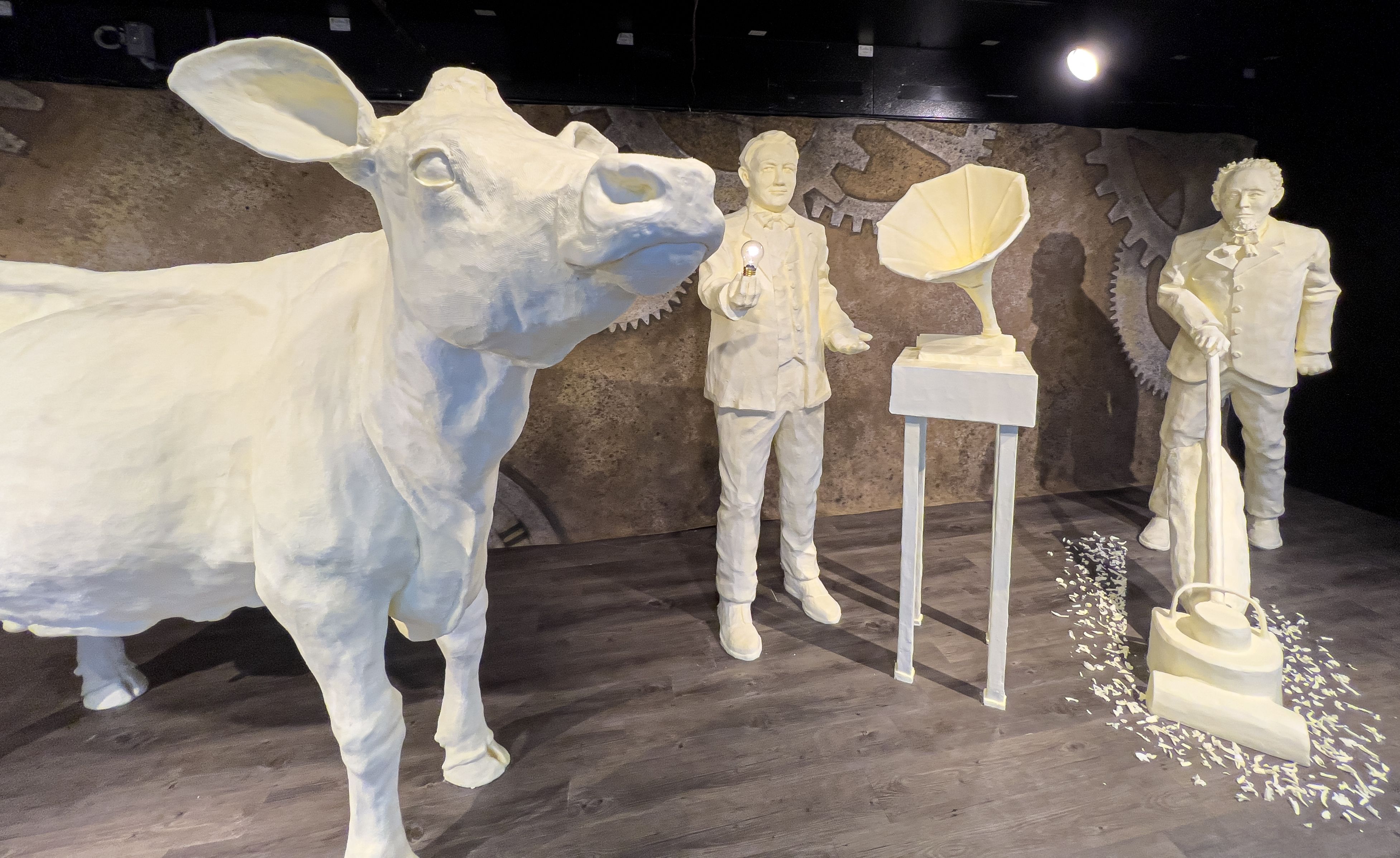 Photos: 2023 Ohio State Fair's Butter Cow Honors 4 Inventors - Axios ...