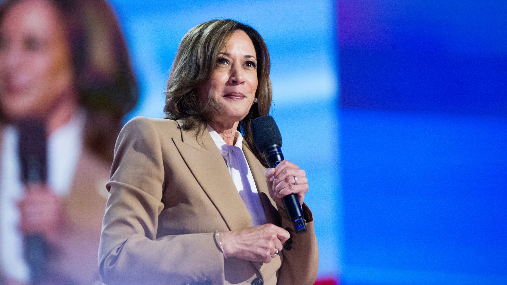 Kamala Harris speaks during the 2024 Democratic National Convention in Chicago, Illinois, United States on August 19