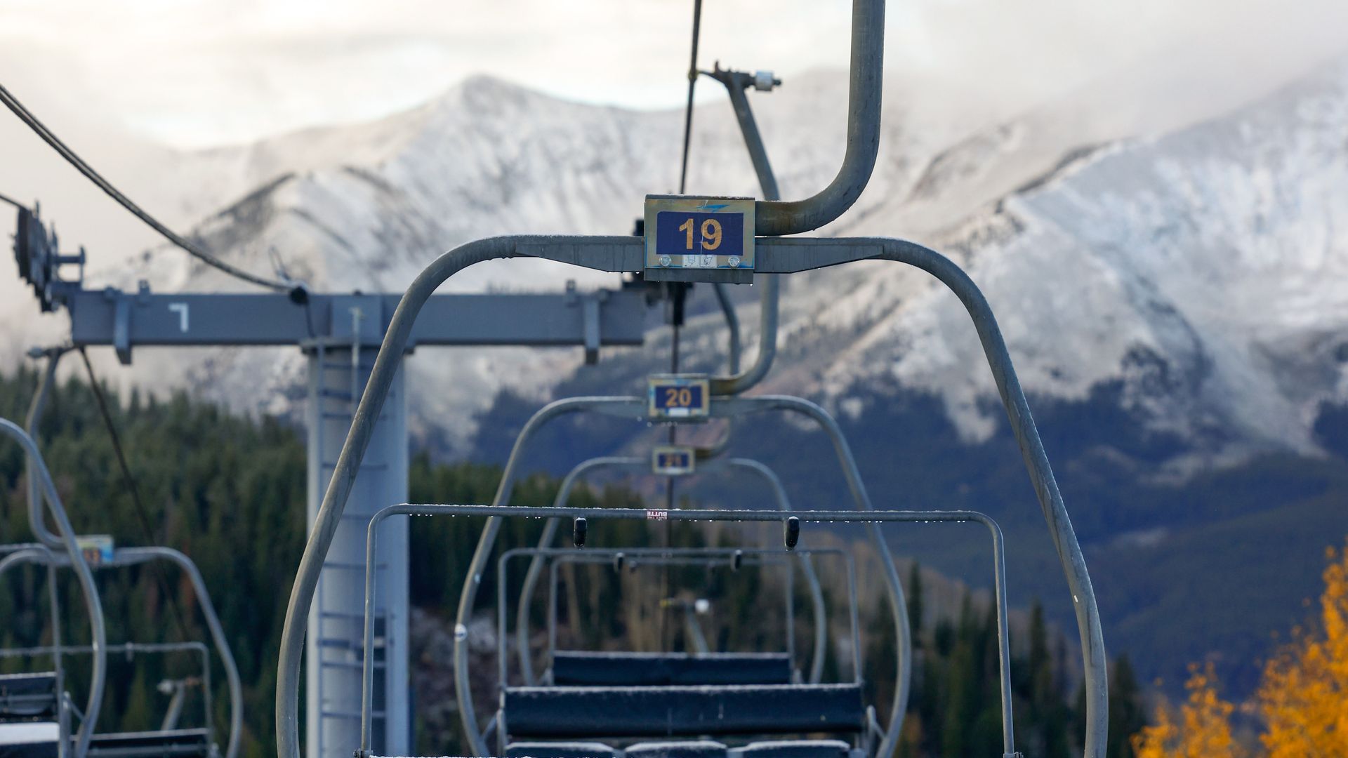 Snow coats mountains near Crested Butte Oct. 13. Photo: Courtesy of Taylor Ahearn/Crested Butte Mountain Resort