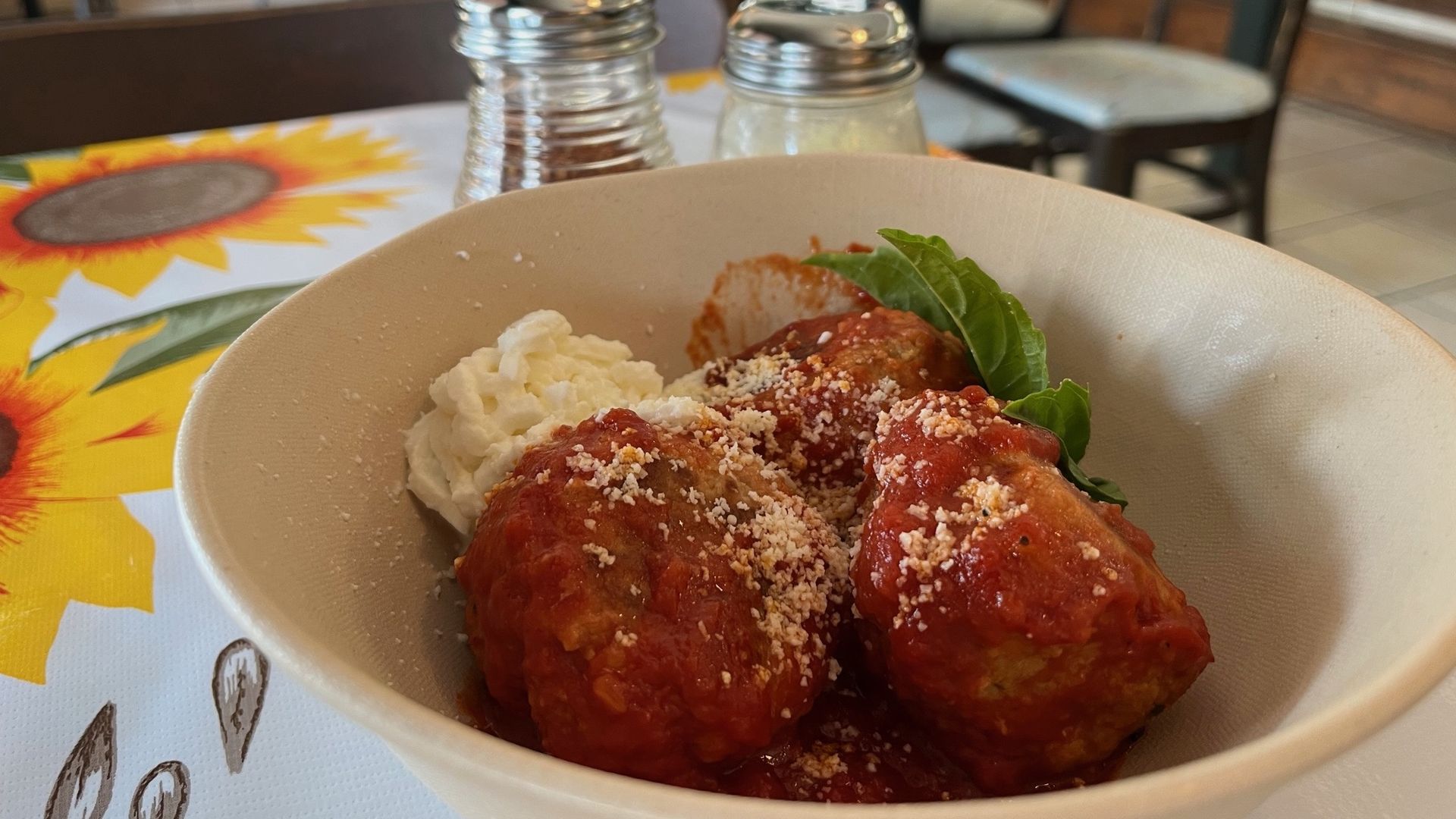 A trio of meatballs.