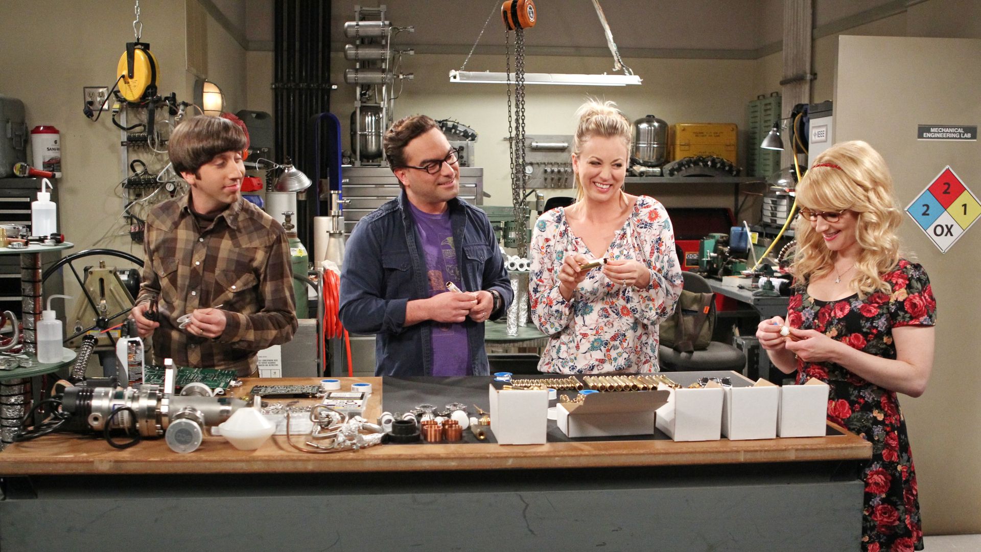 Screen grab from "The Solder Excursion Diversion" episode from The Big Bang Theory