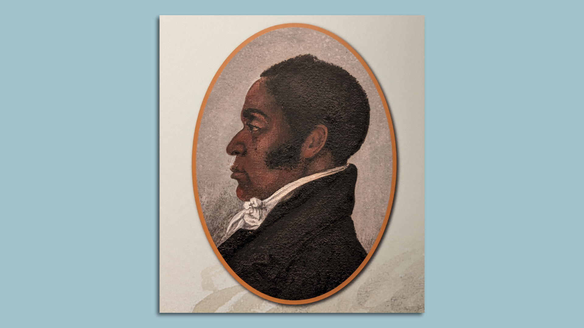 An image of James Forten seen at the Museum of the American Revolution's exhibit Black Founders: The Forten Family of Philadelphia.