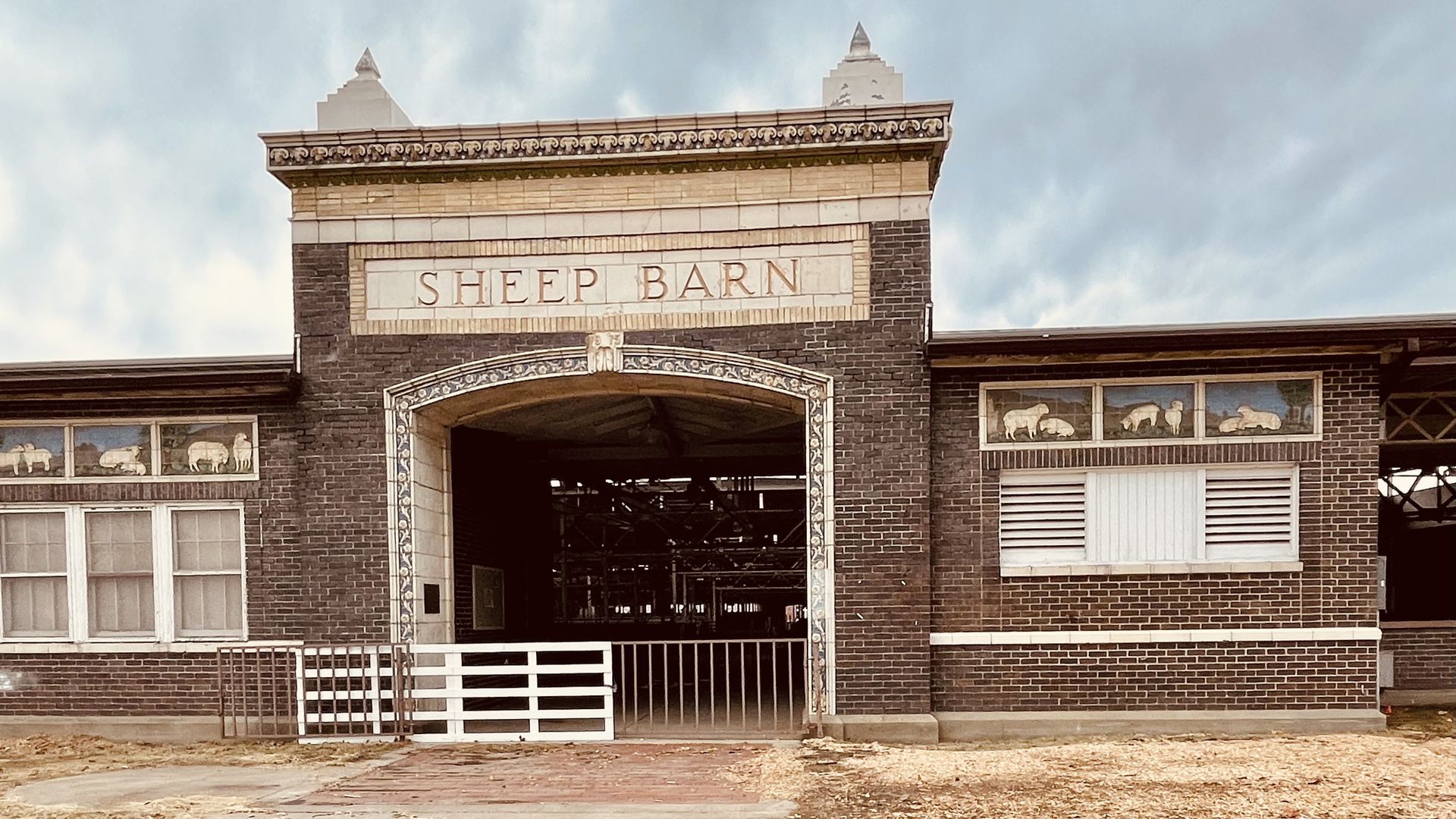 The Iowa State Fair Sheep Barn.