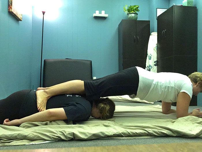 thai massage stretches