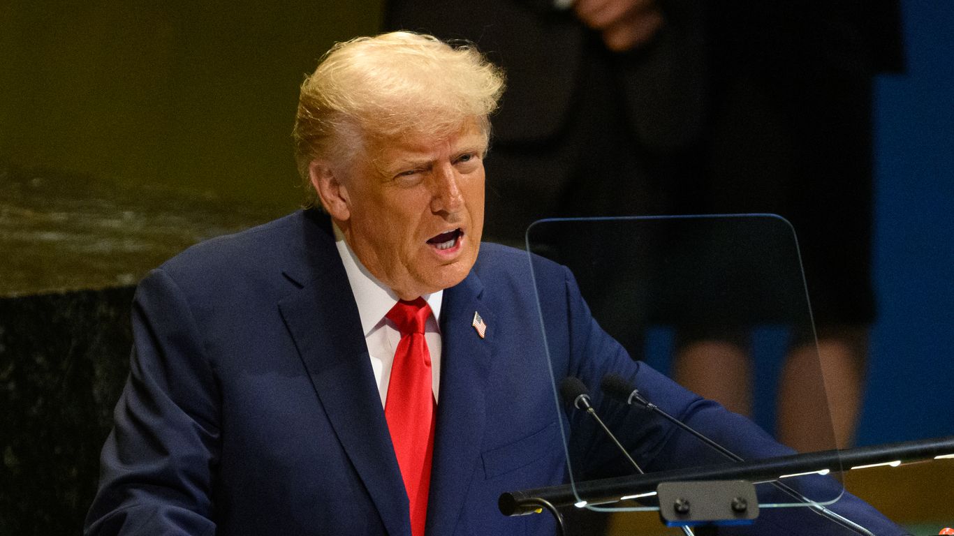 Windmills, wars and marble floors: 10 topics Trump hit in meandering UN speech