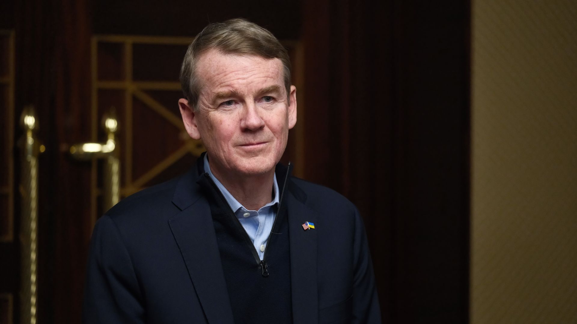 U.S. Sen. Michael Bennet during a visit to Kyiv, Ukraine. Photo: Vitalii Nosach/Global Images Ukraine via Getty Images