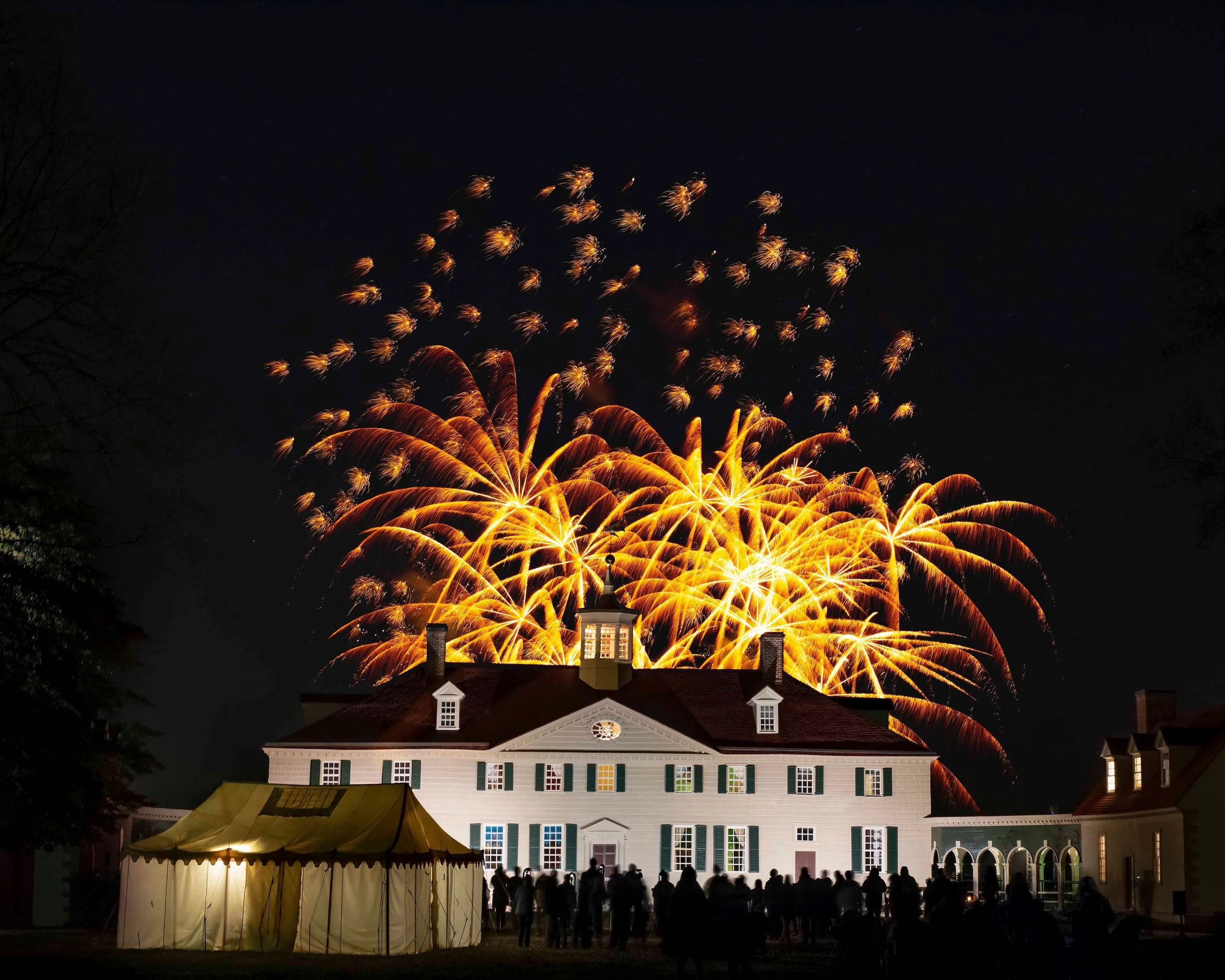 Fireworks over Mt. Vernon