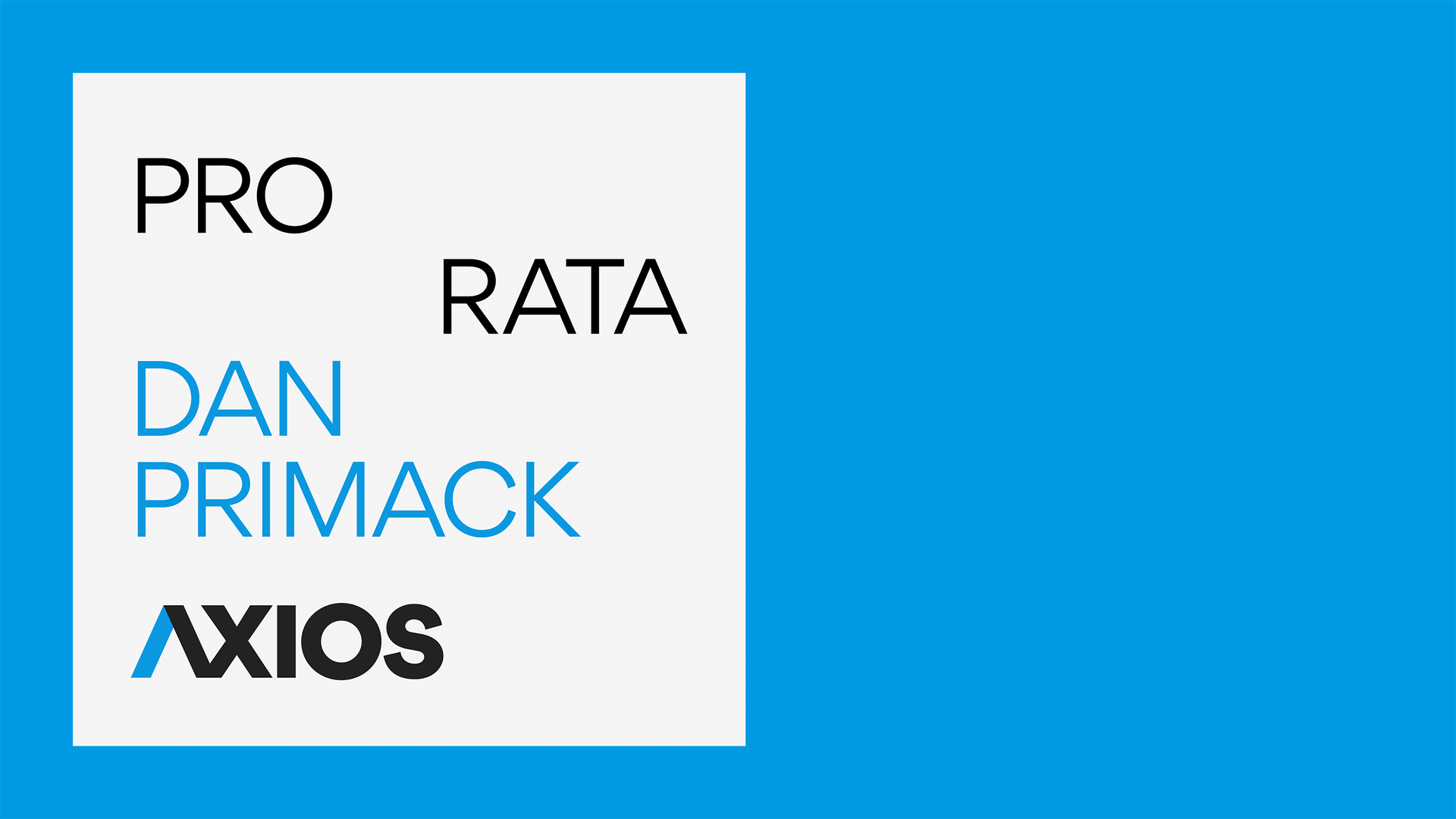 Pro Rata podcast logo