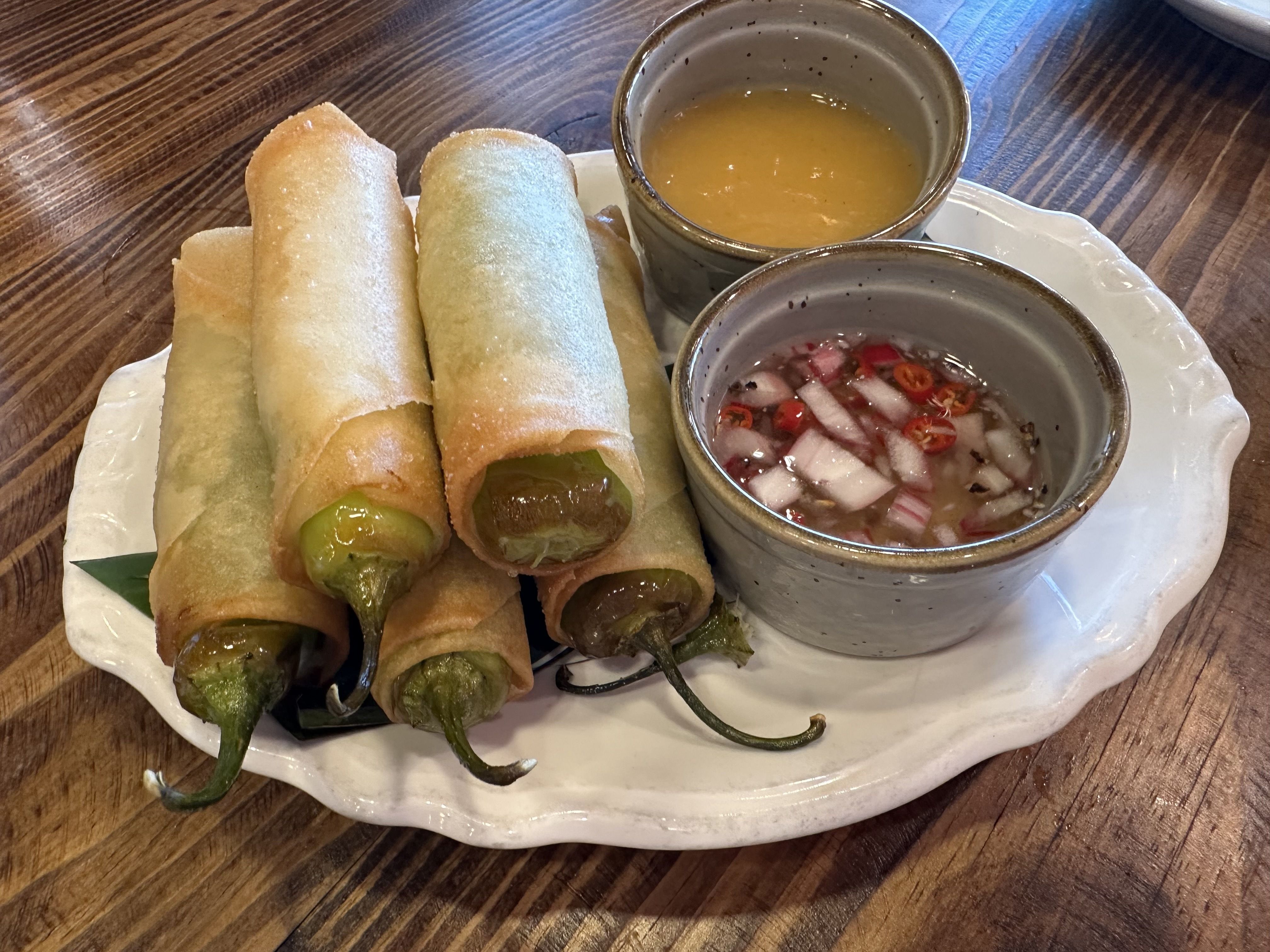 photo of spring rolls