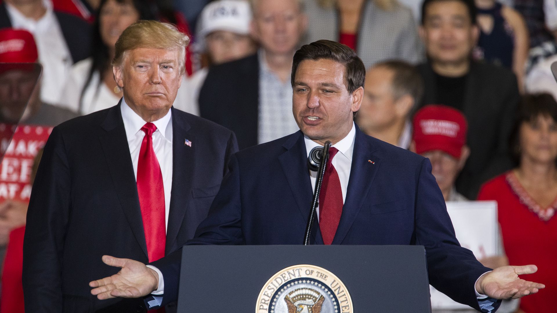Trump and DeSantis
