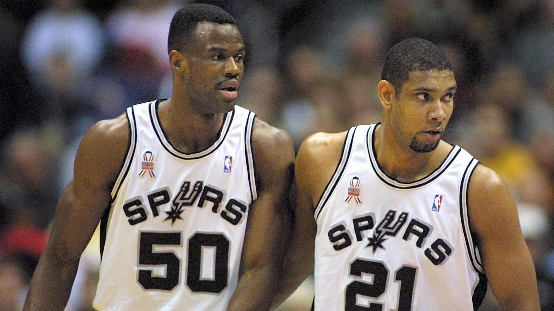 David Robinson and Tim Duncan