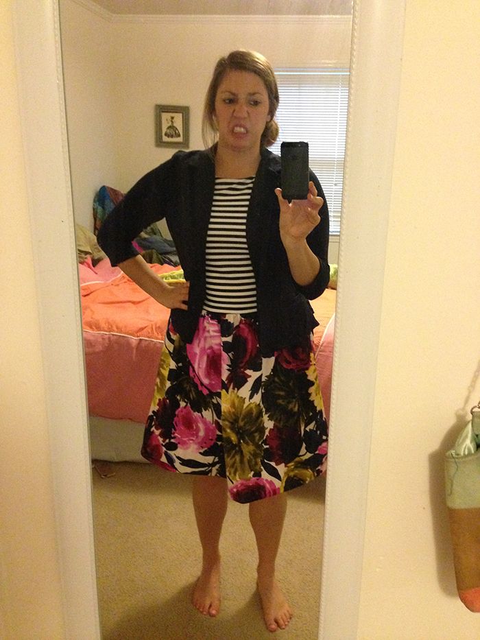 mary gross stitch fix Kristah Ruffle Knit Blazer