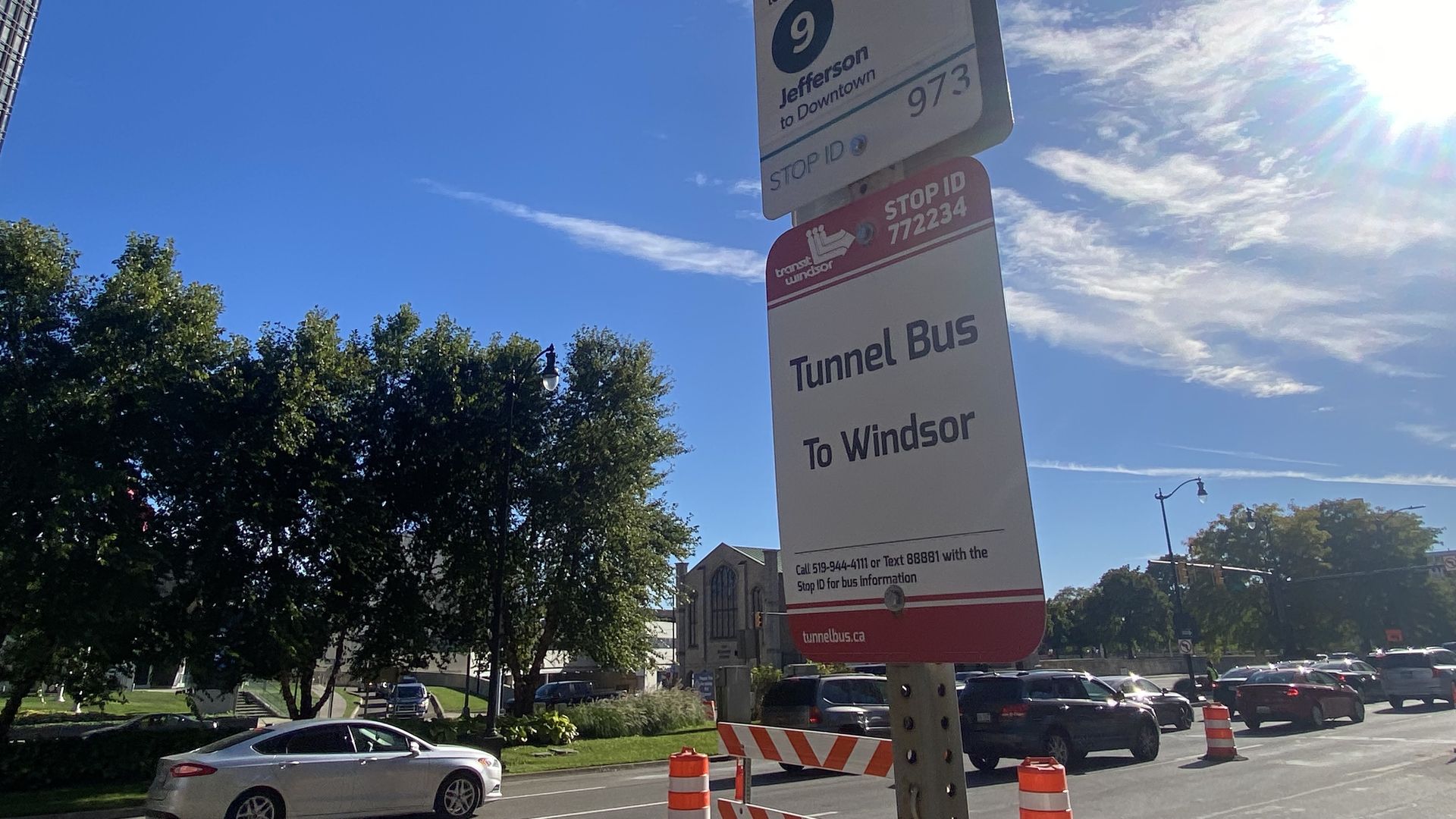 A local stop for the tunnel bus to Windsor.