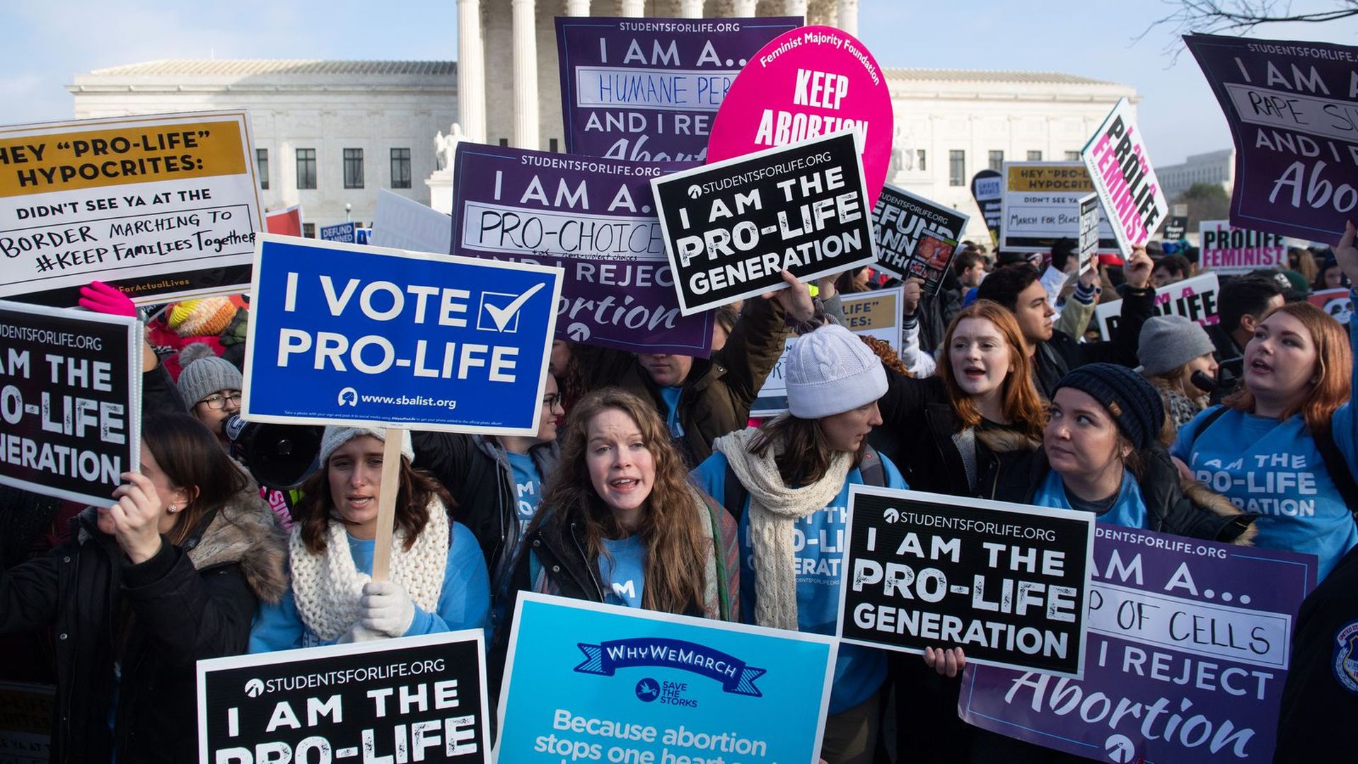 A pro-life rally in Washington, D.C. 