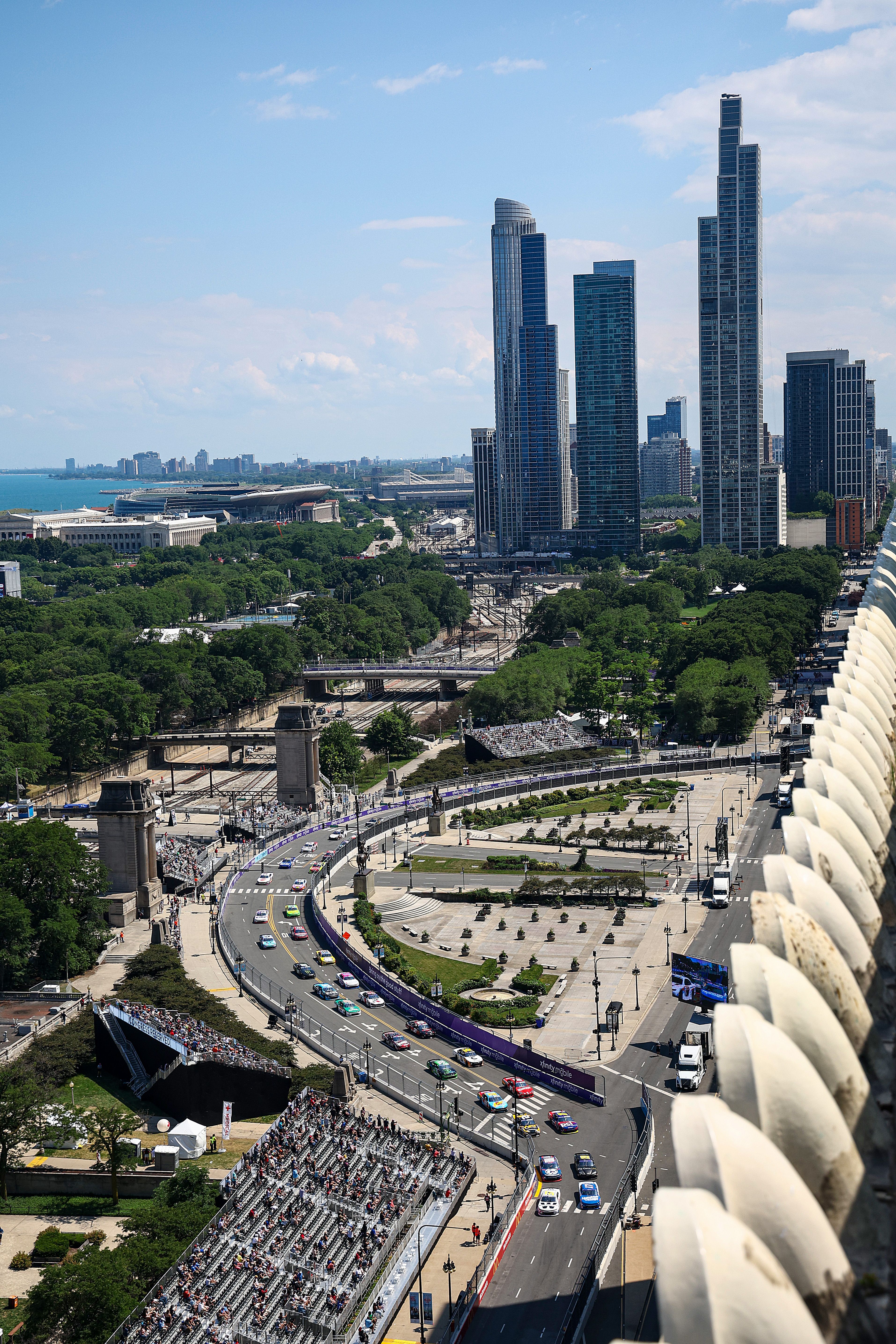 NASCAR Chicago Street Race yesterday 