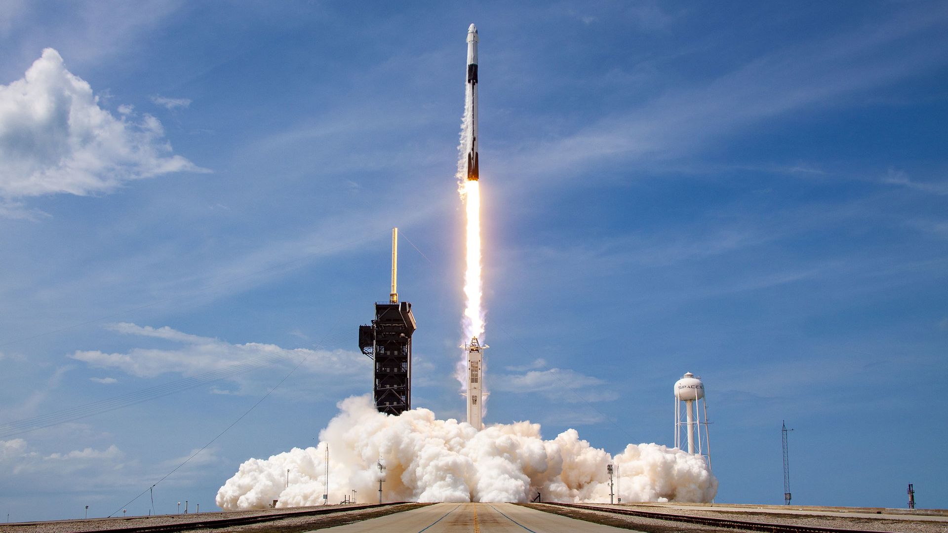 SpaceX Falcon 9 rocket takes flight