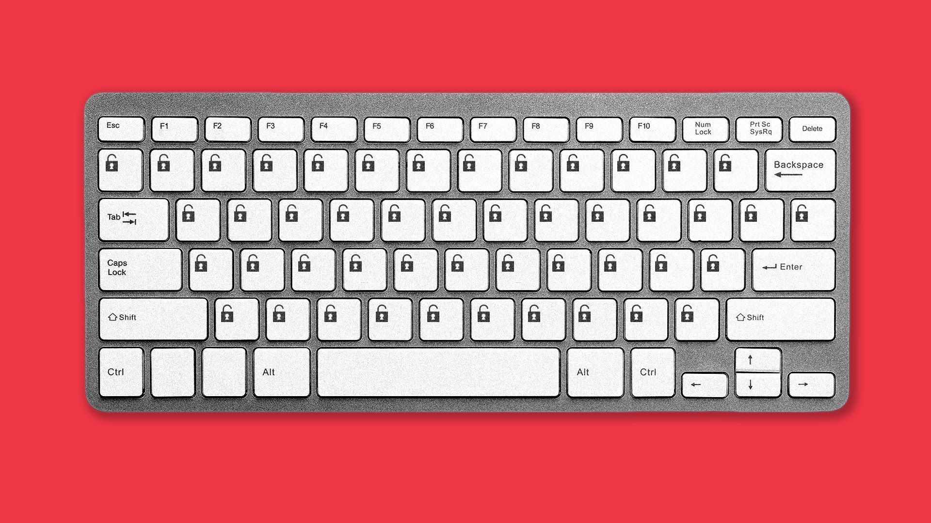 An illustration of a keyboard