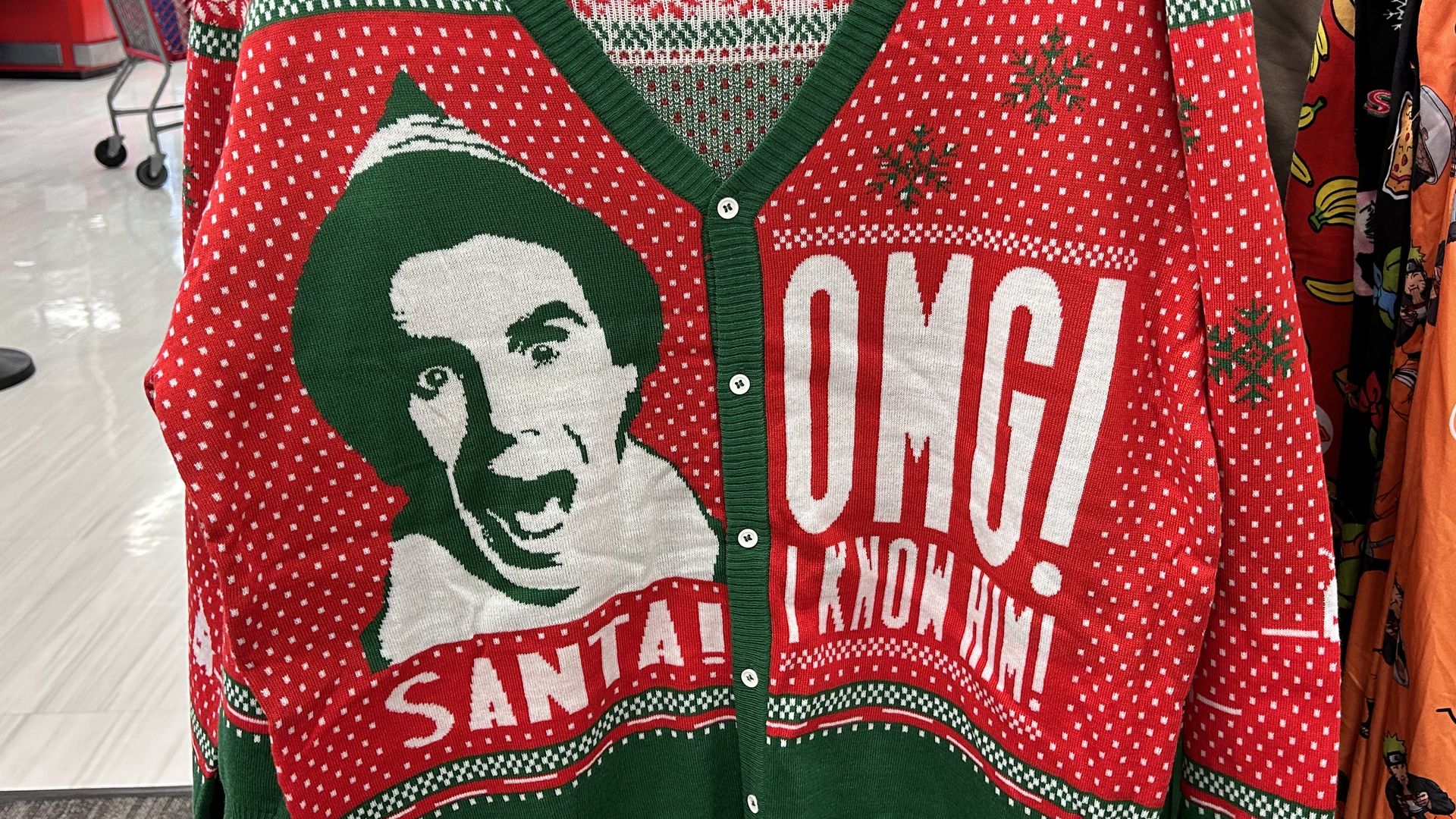 A Christmas sweater from the movie "Elf."