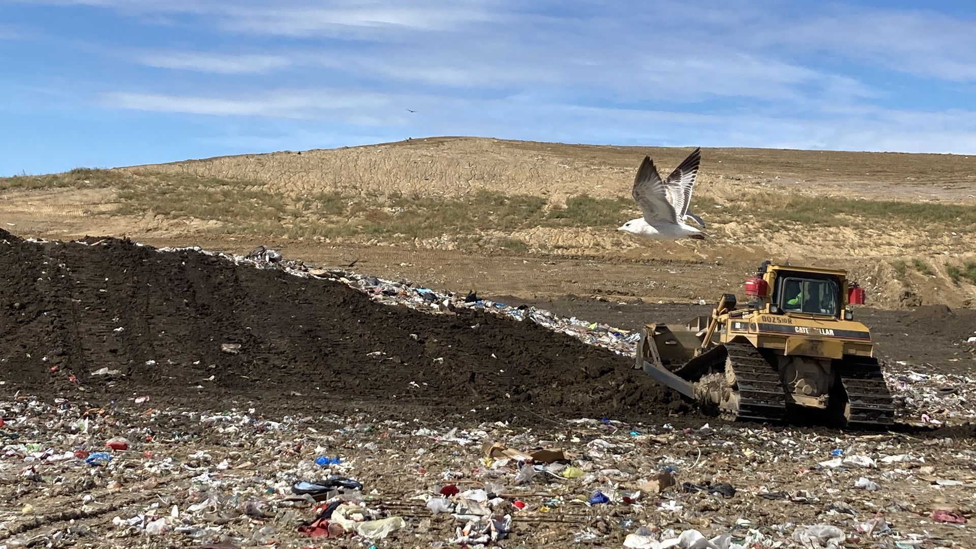 A photo of a landfill.