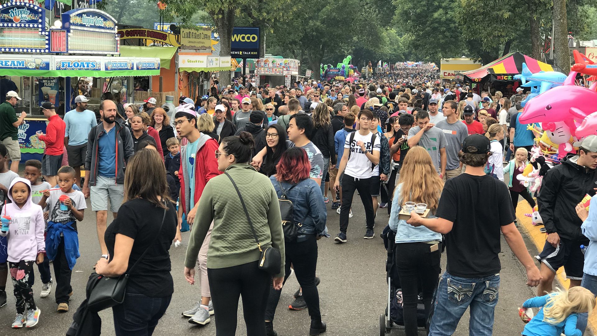 crowds at state fair
