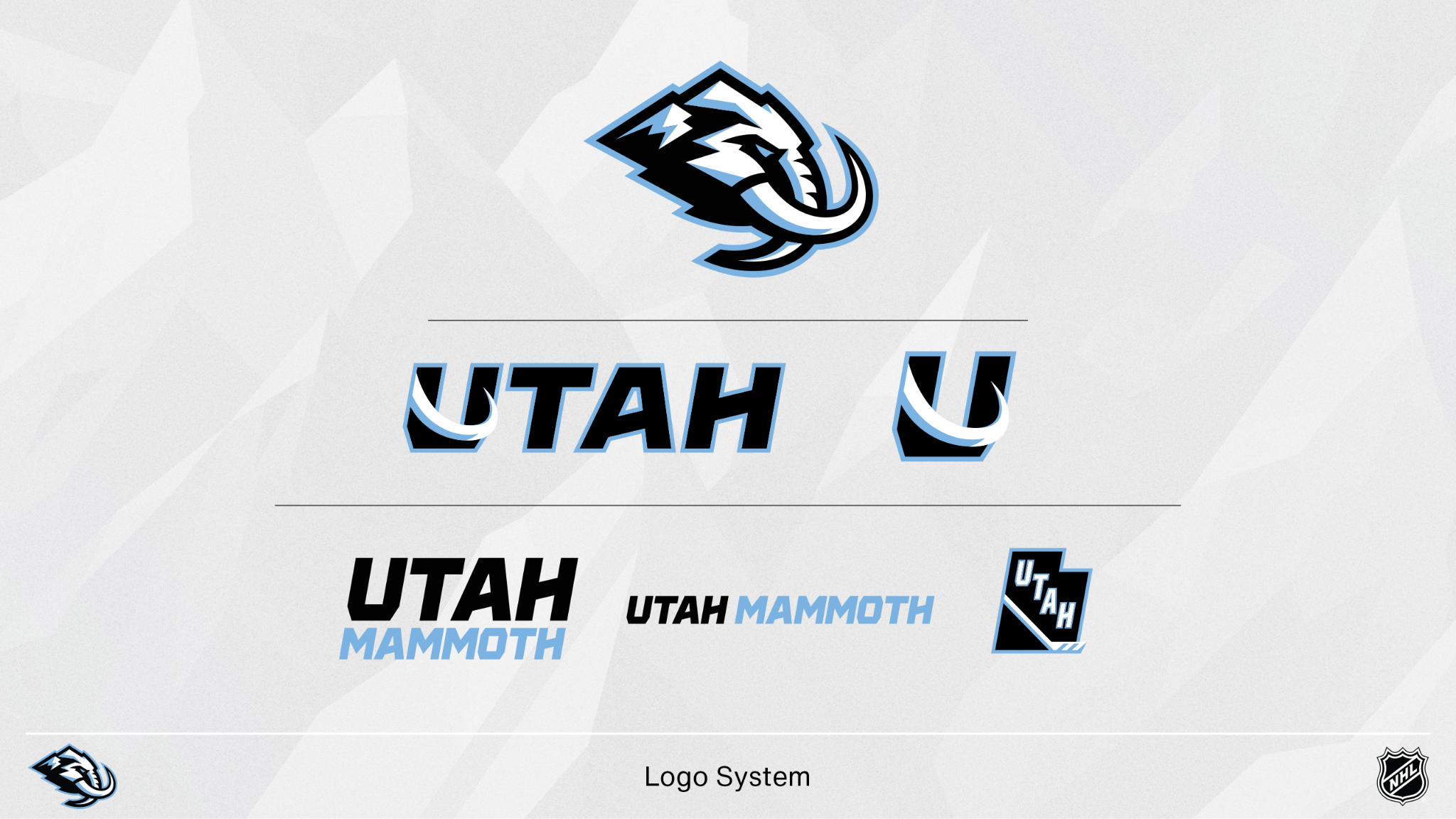 Utah Mammoth logos.