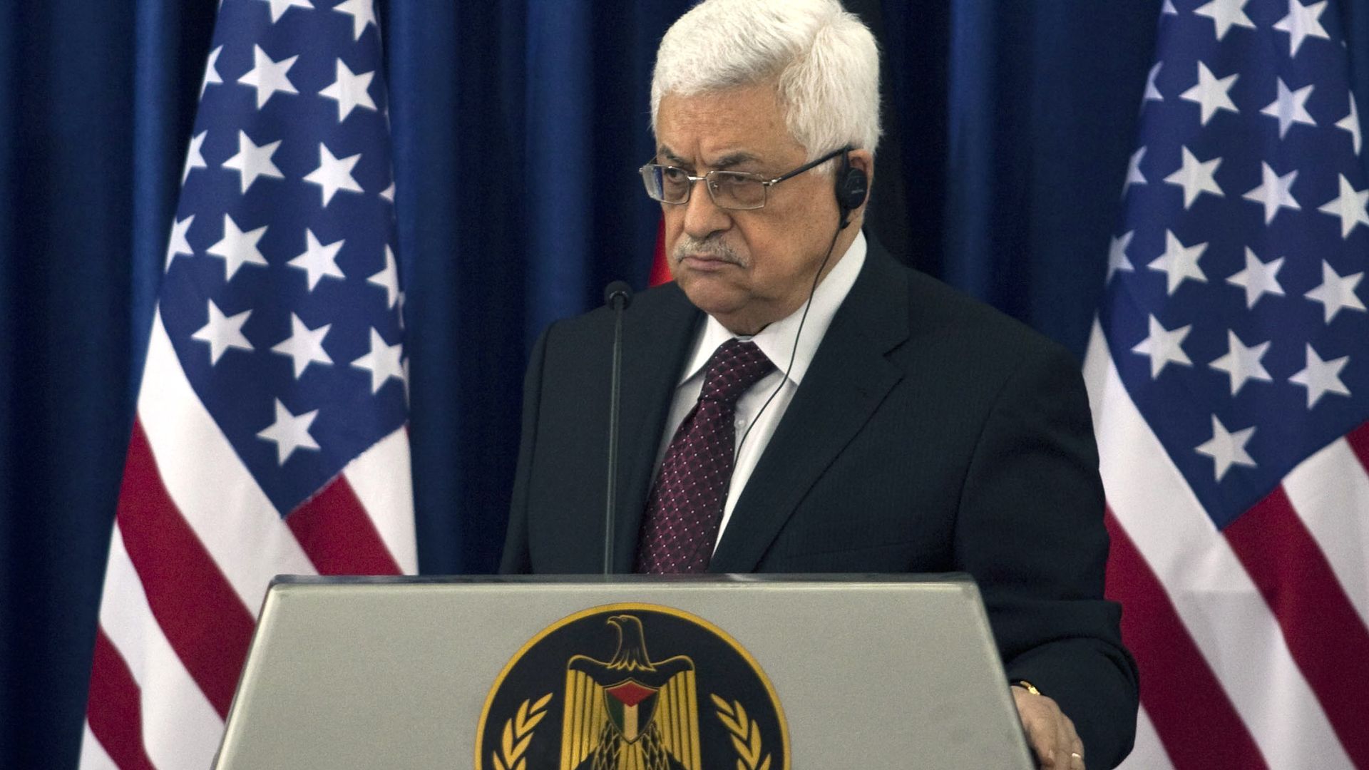 Palestinian President Mahmoud Abbas.
