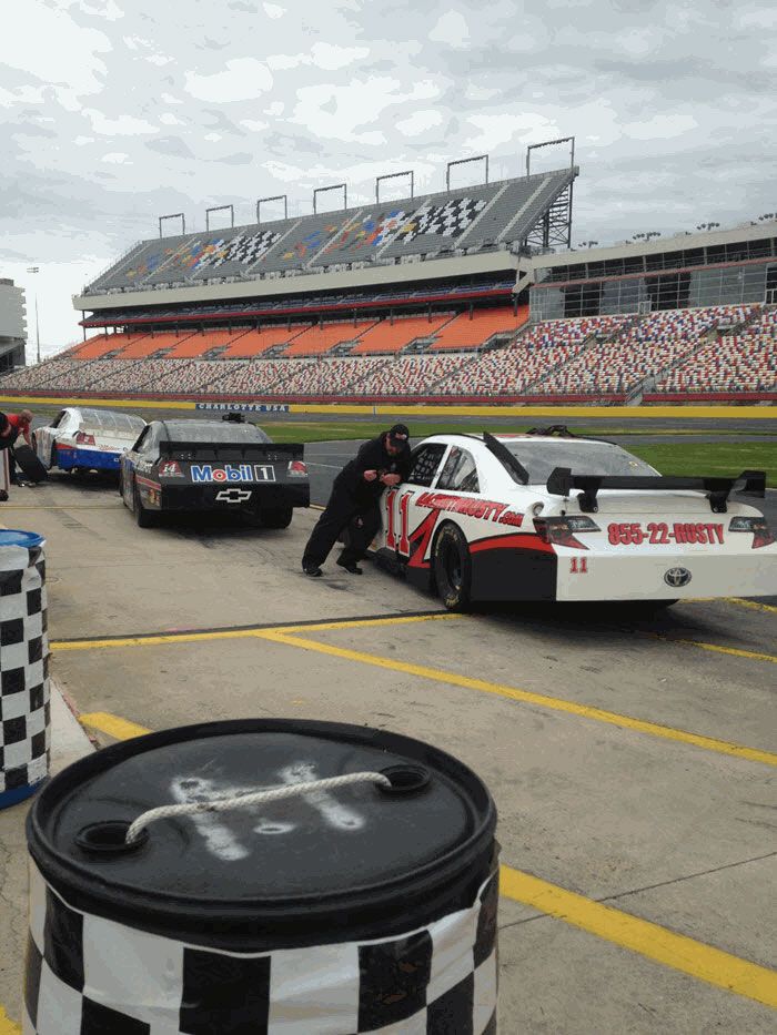 NASCAR pit Charlotte Motor Speedway