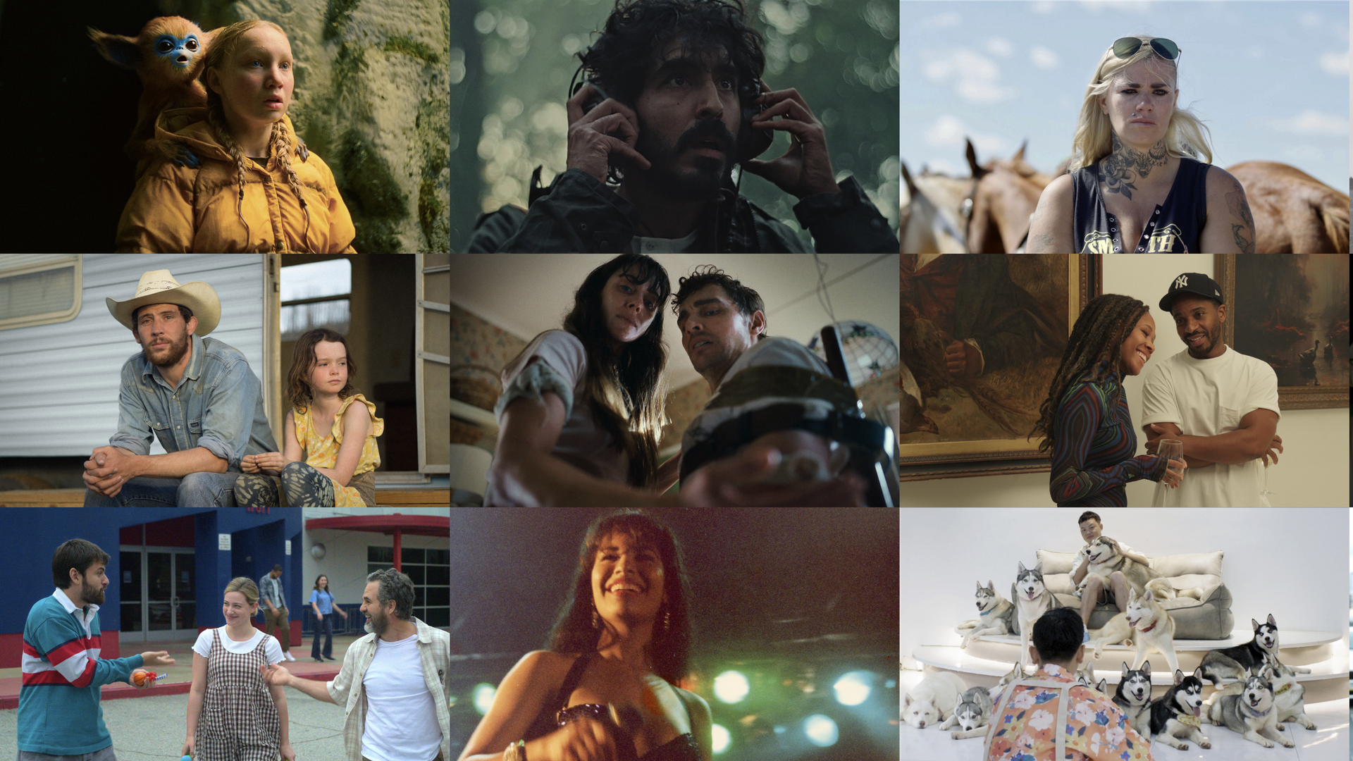 Multiple stills of movies.