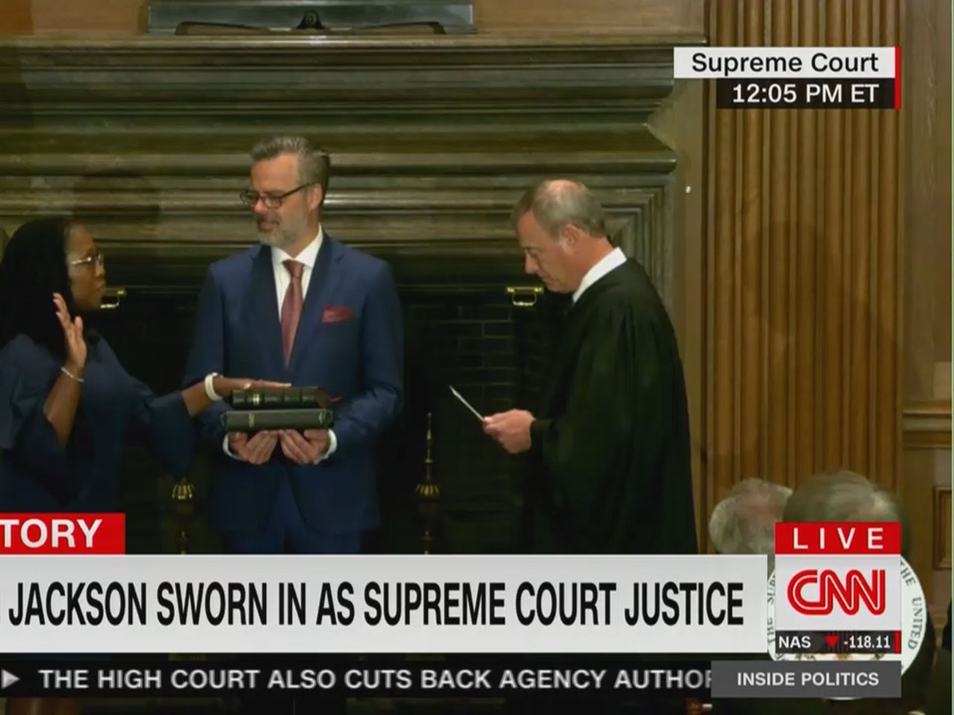 Jackson to be sworn in as Breyer retires