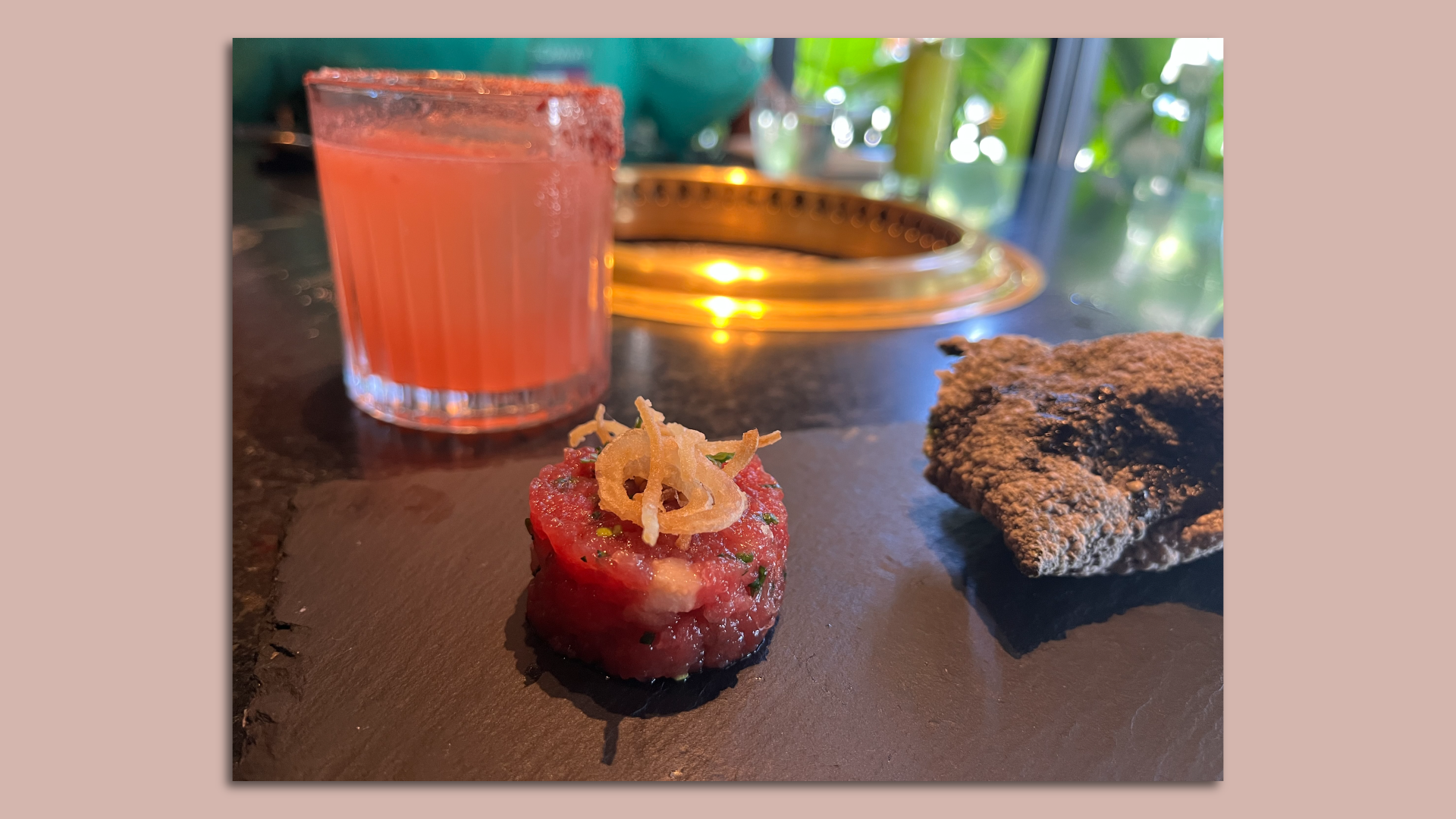 The tuna tartare