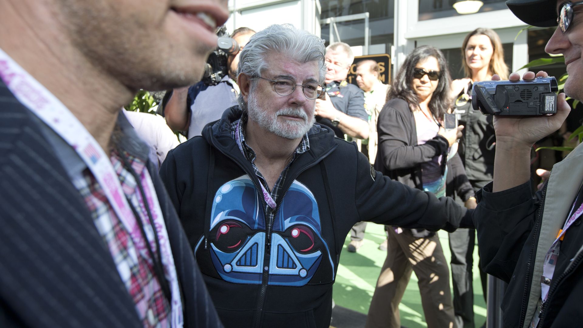 George Lucas before an F1 race
