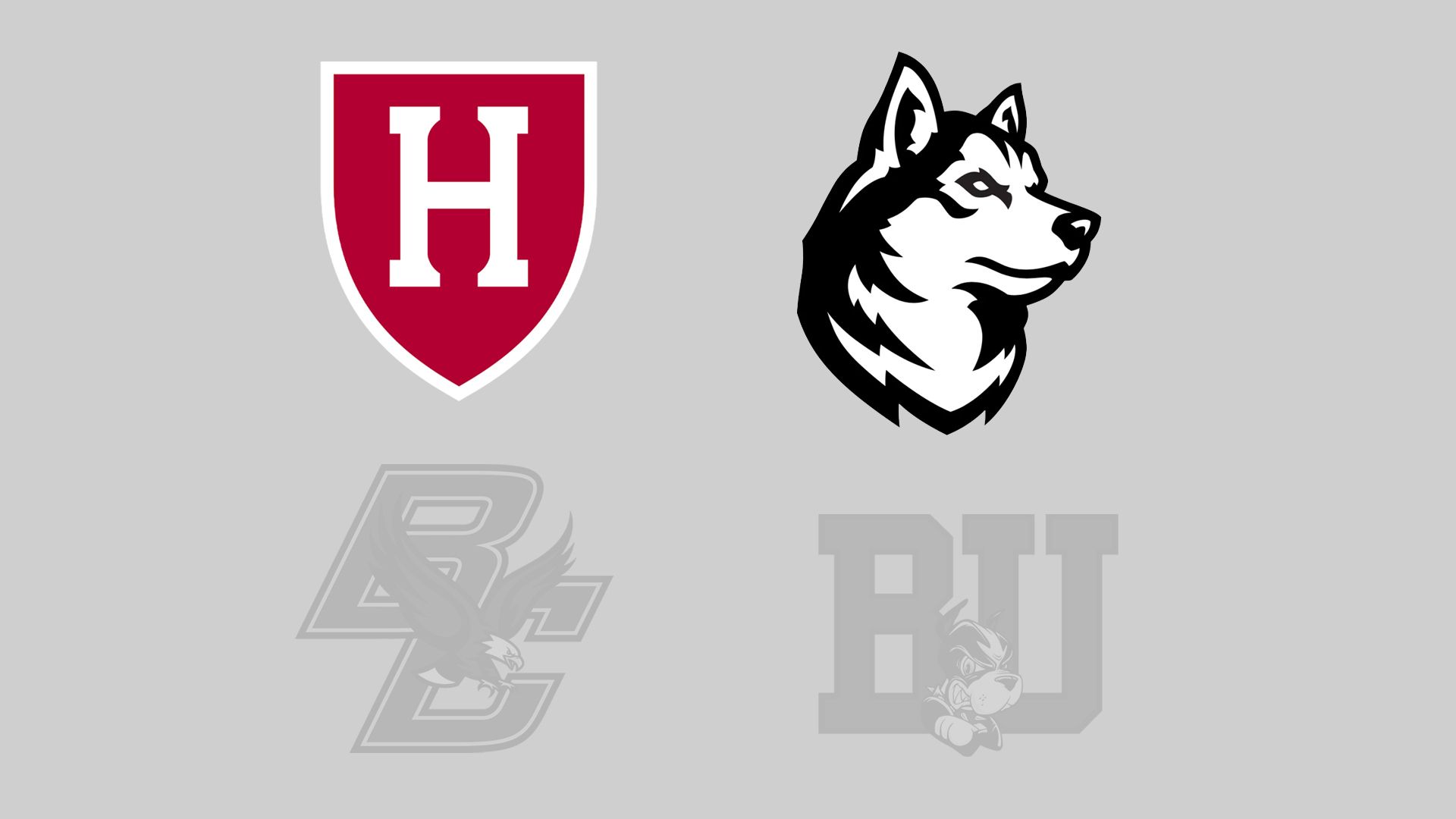logos of harvard northeastern bu and bc