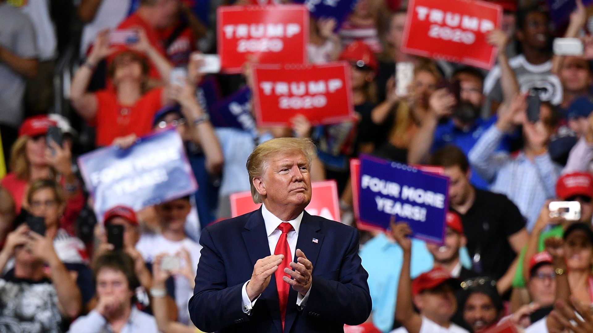 Trump at rally to launch his 2020 campaign.