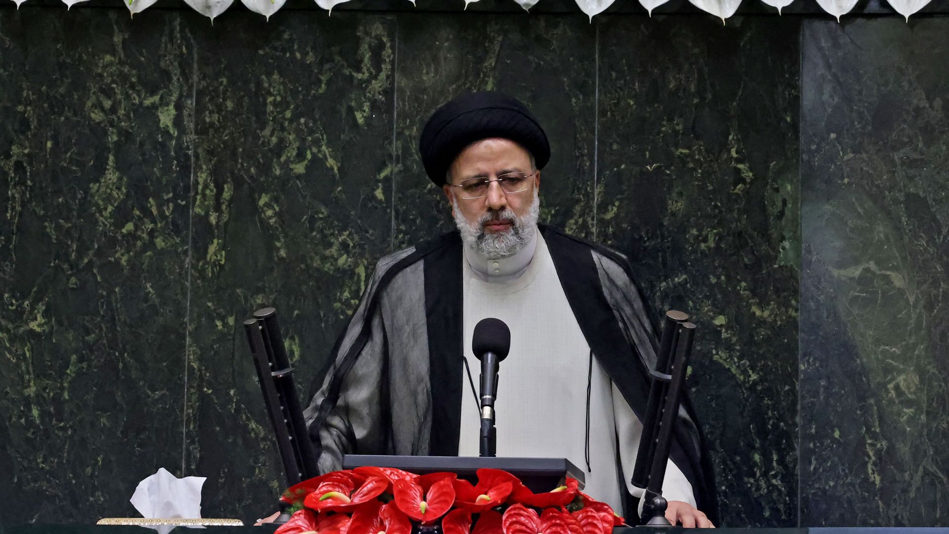 Iran's new president at swearing in