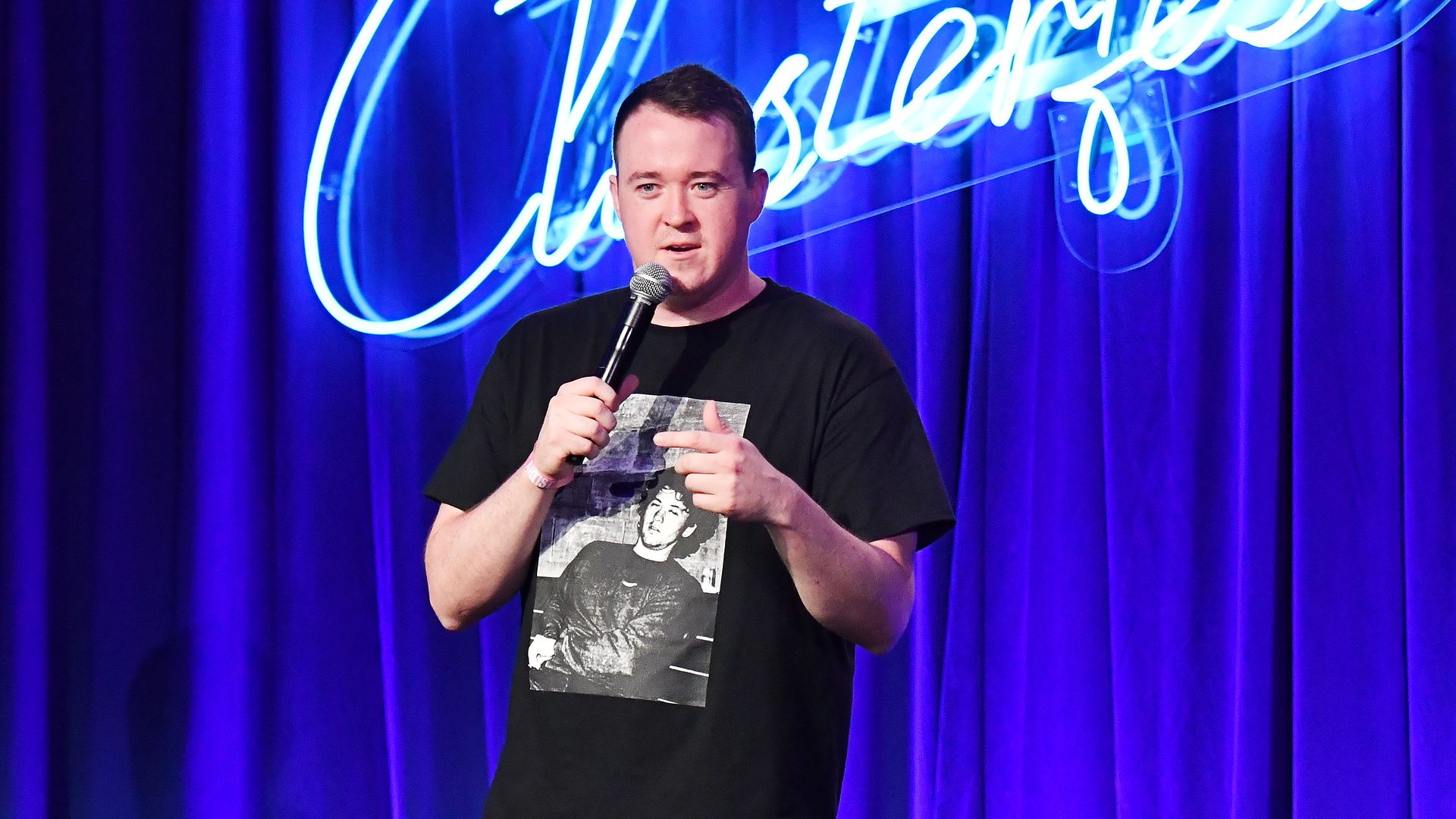 Shane Gillis performing.