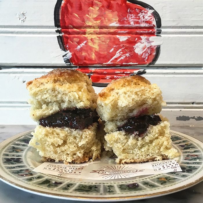 Blackberry Jam Biscuit at callie's hot biscuit south end