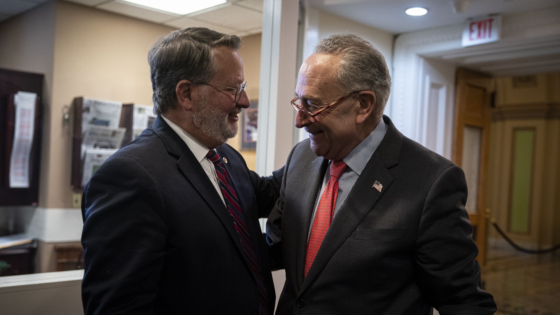 Gary Peters and Chuck Schumer