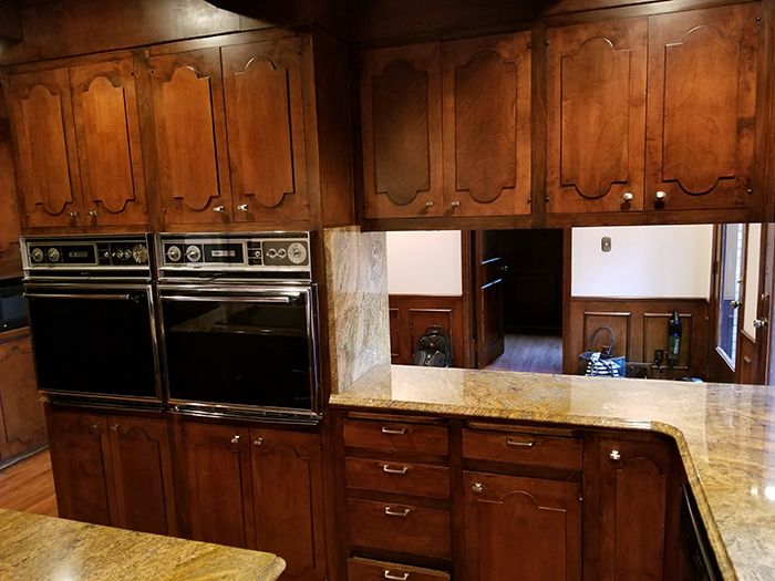 Hickory mediterranean renovation before kitchen