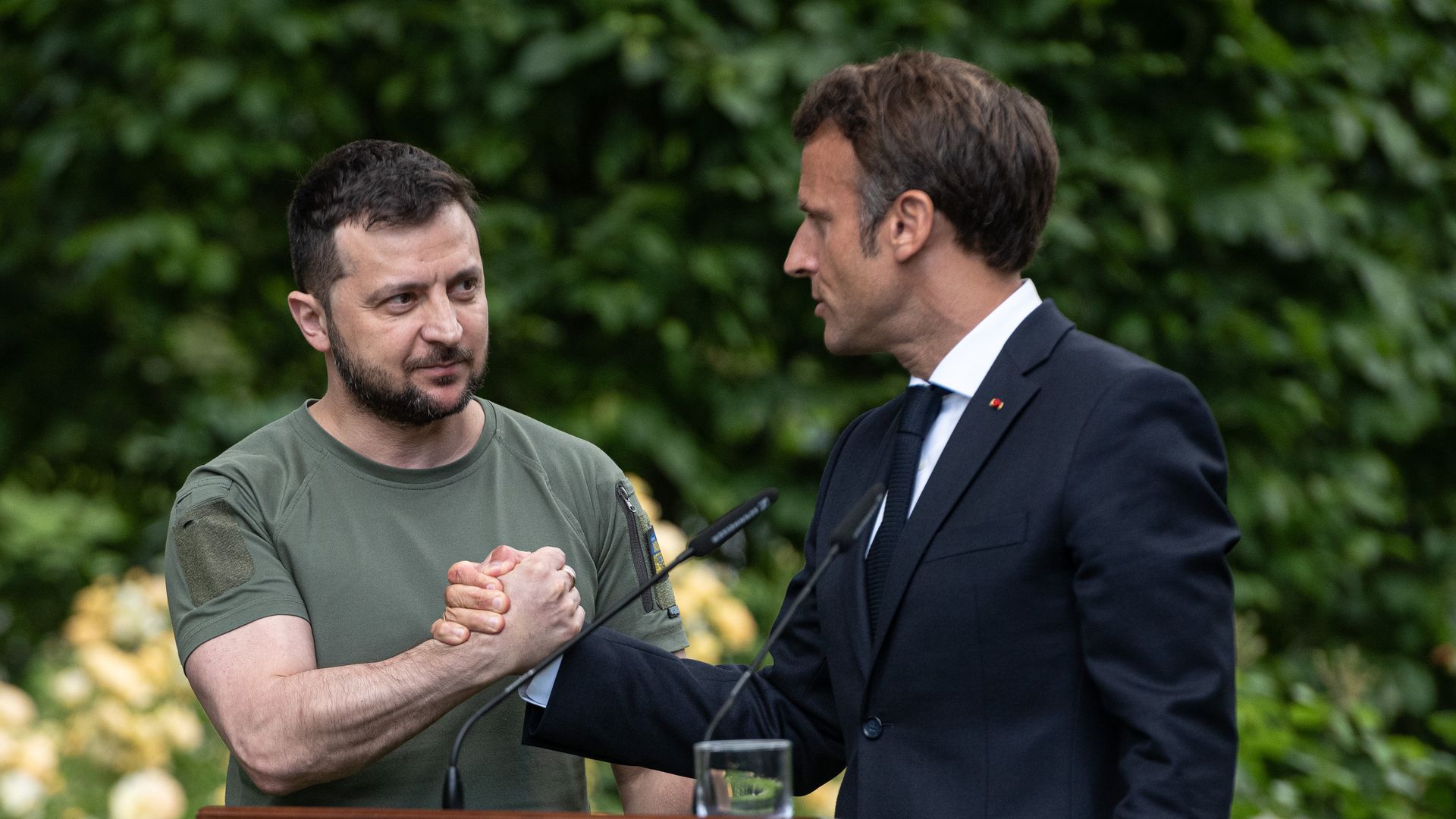 Zelensky and Macron