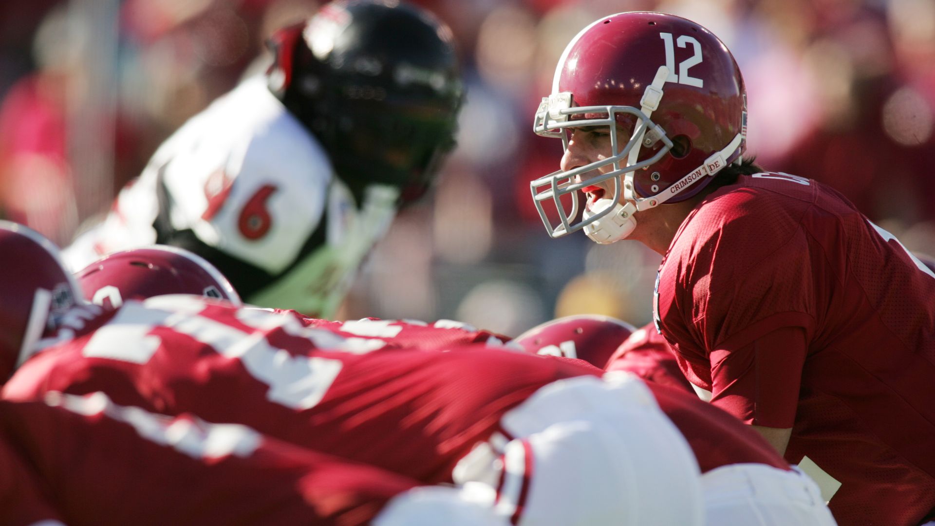 Brodie Croyle under center for Alabama