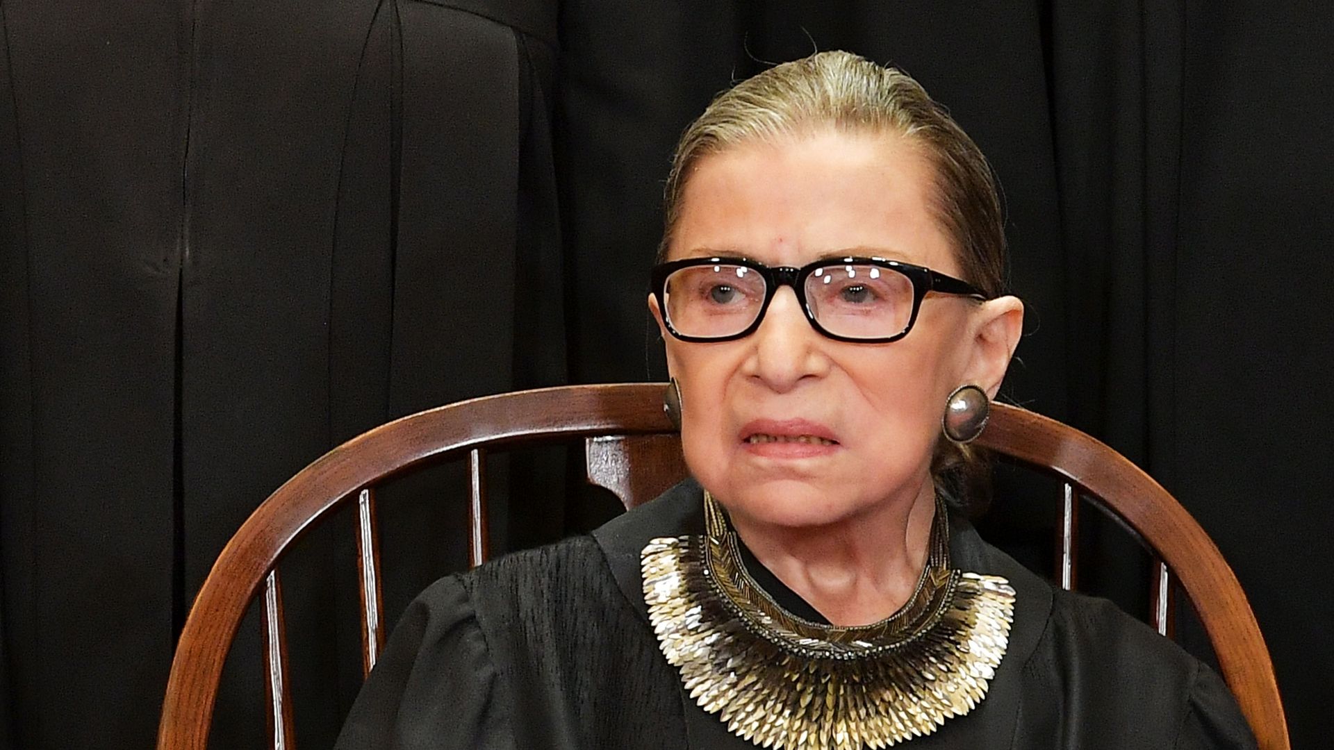 Ruth Bader Ginsburg in her garb 